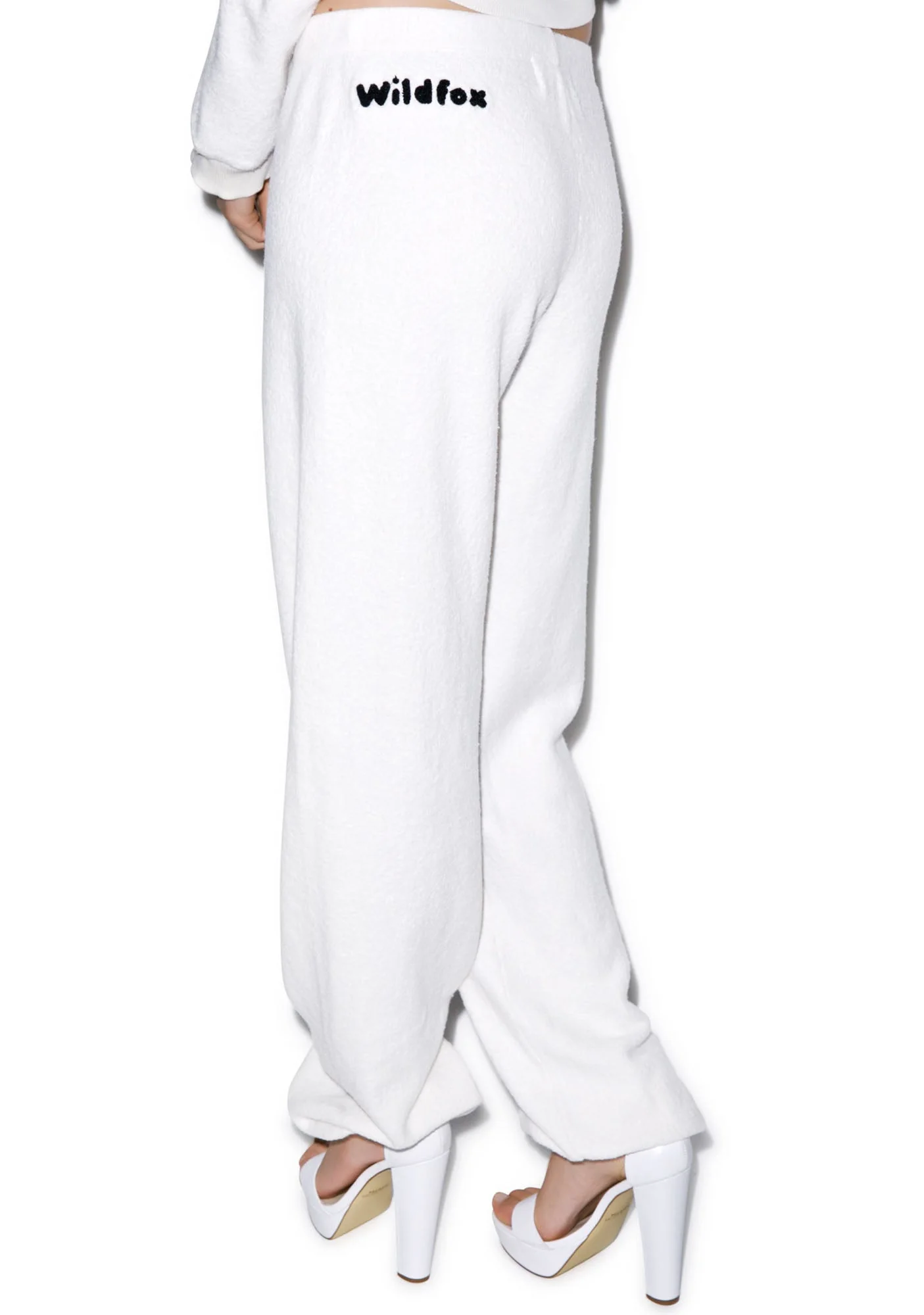 Chenille Wildfox P.E. Sweats - White - Image 4