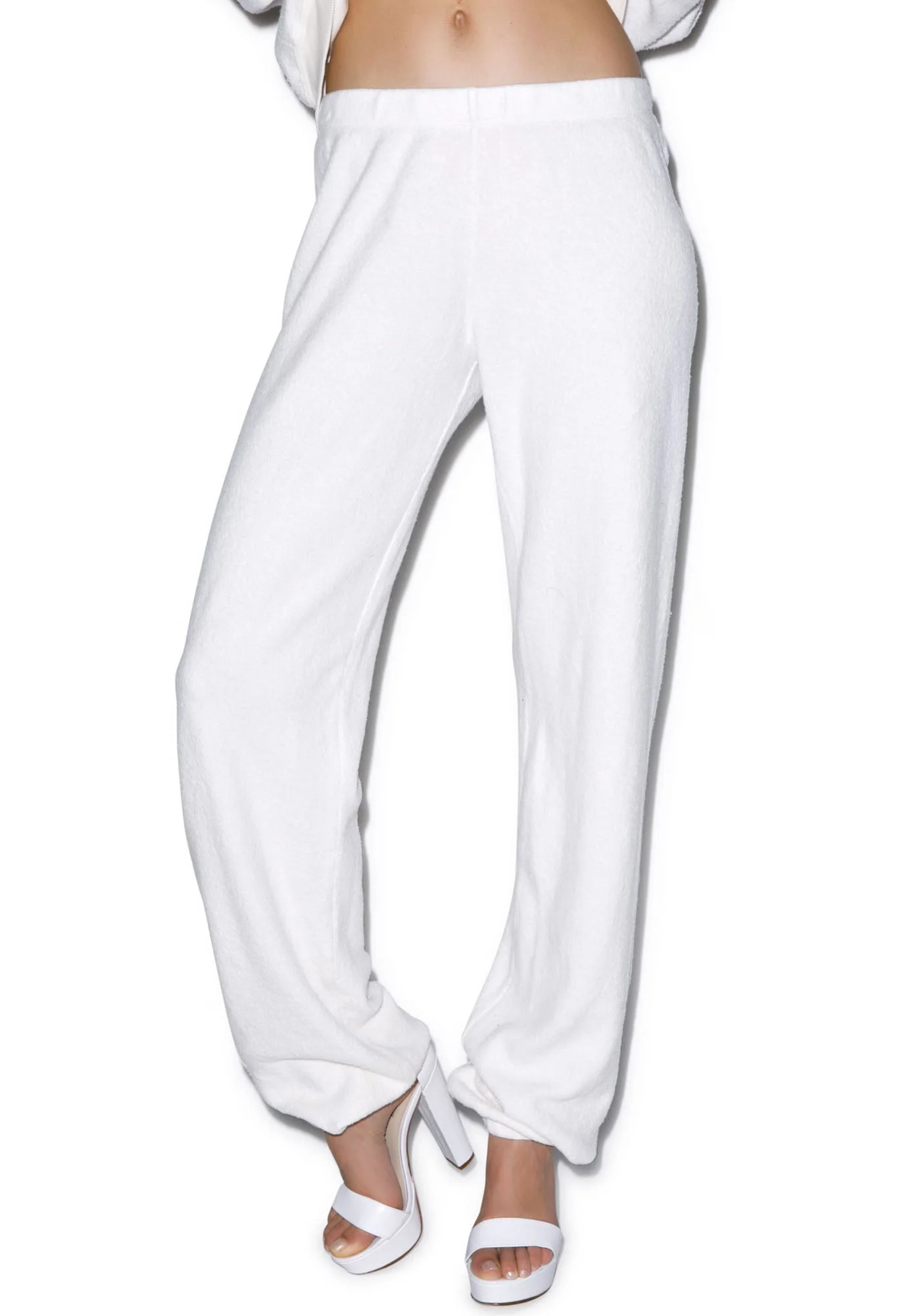 Chenille Wildfox P.E. Sweats - White - Image 5