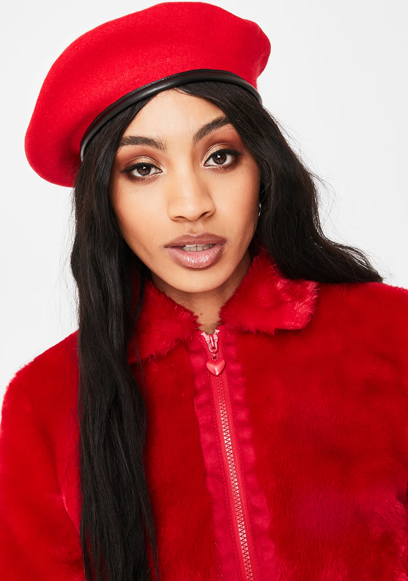 Cherry Feelin' Good Smiley Beret - Image 2