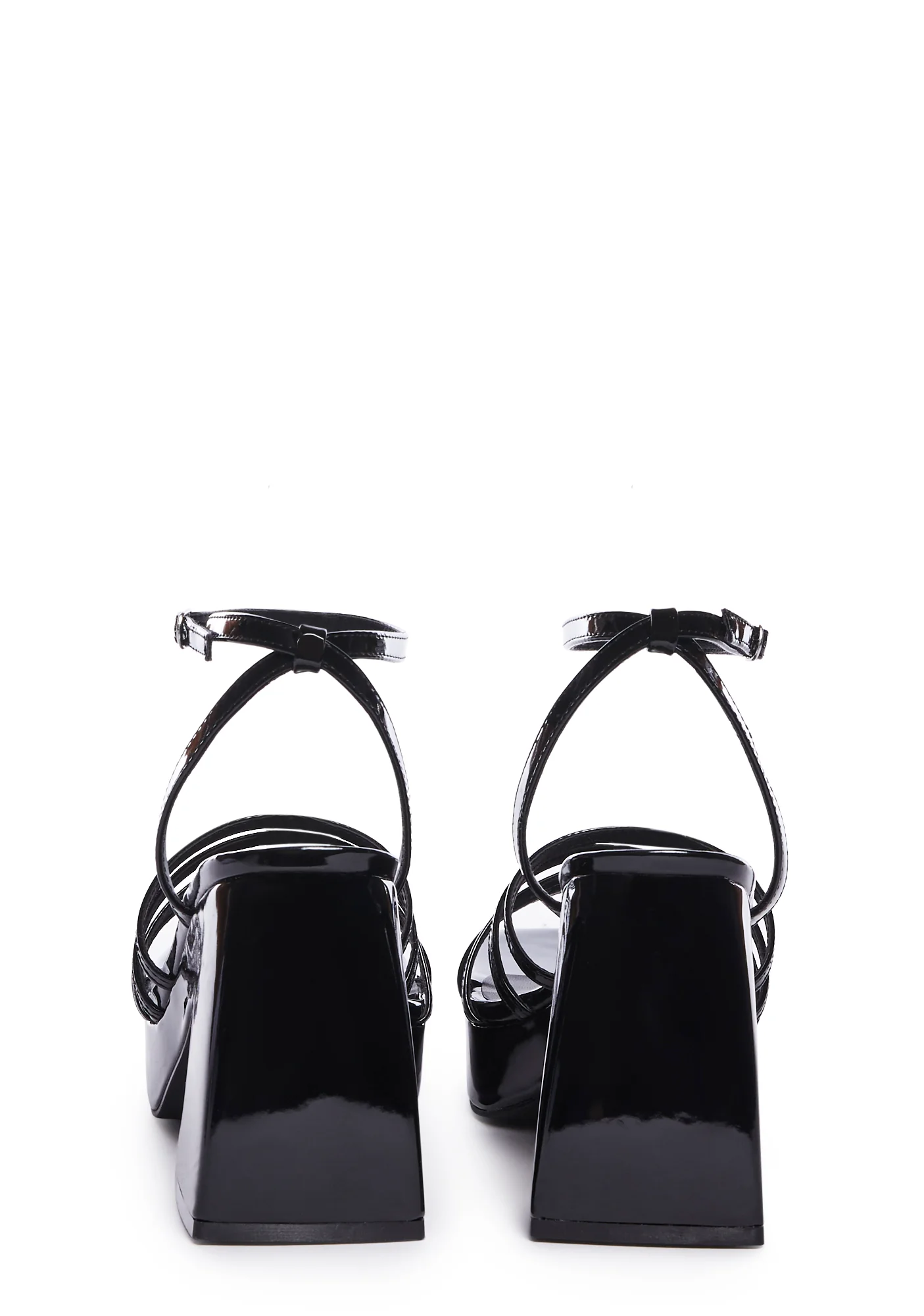 Chic Confidence Block Heels - Black - Image 4
