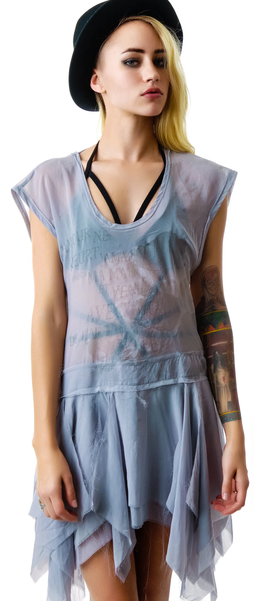 Chiffon Drop Waist Dress - Image 2