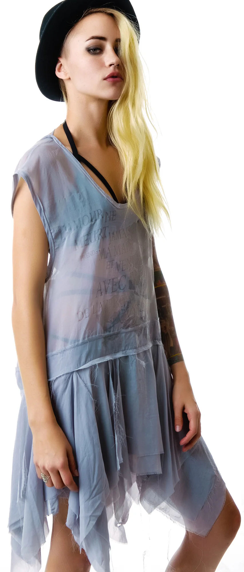Chiffon Drop Waist Dress - Image 3