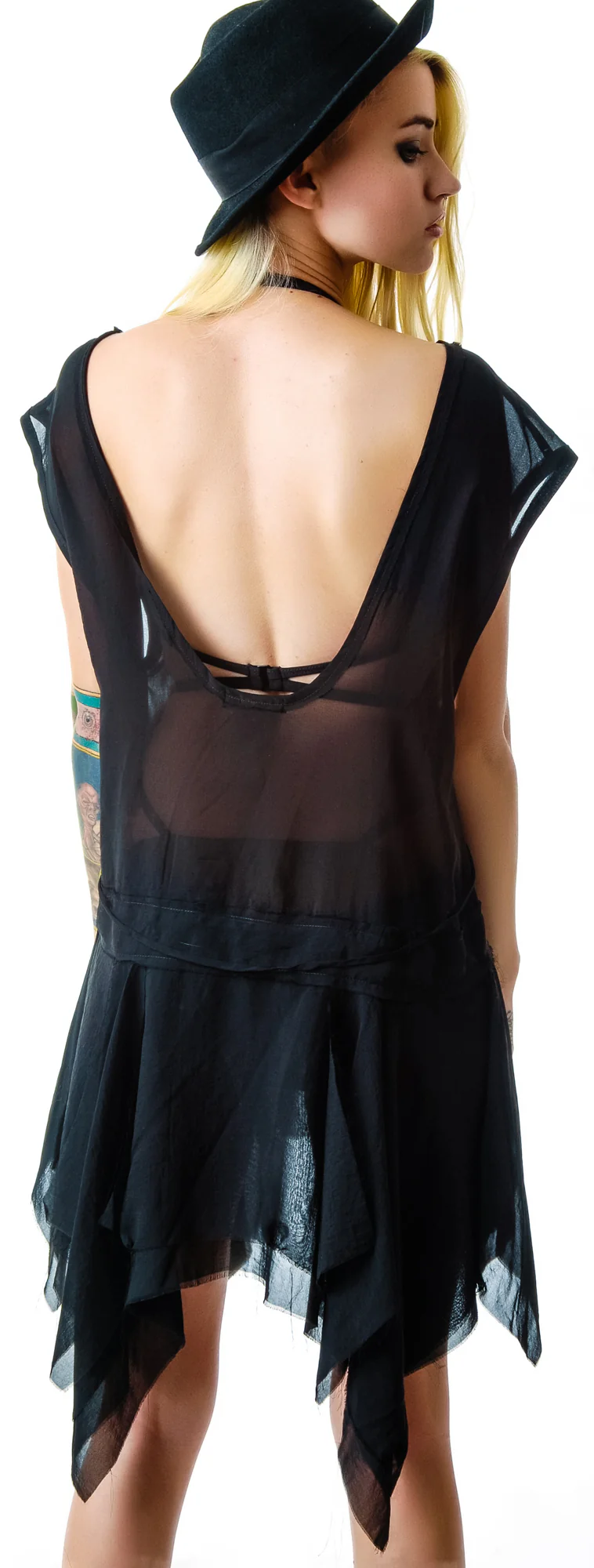 Chiffon Drop Waist Dress - Image 6