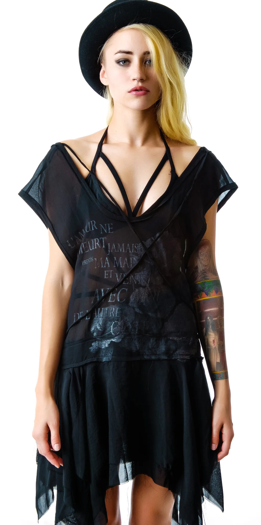 Chiffon Drop Waist Dress - Image 7