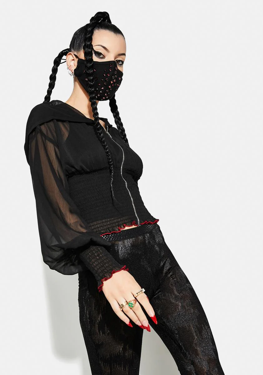Chiffon Tight Waist Short Sunscreen Jacket - Image 2