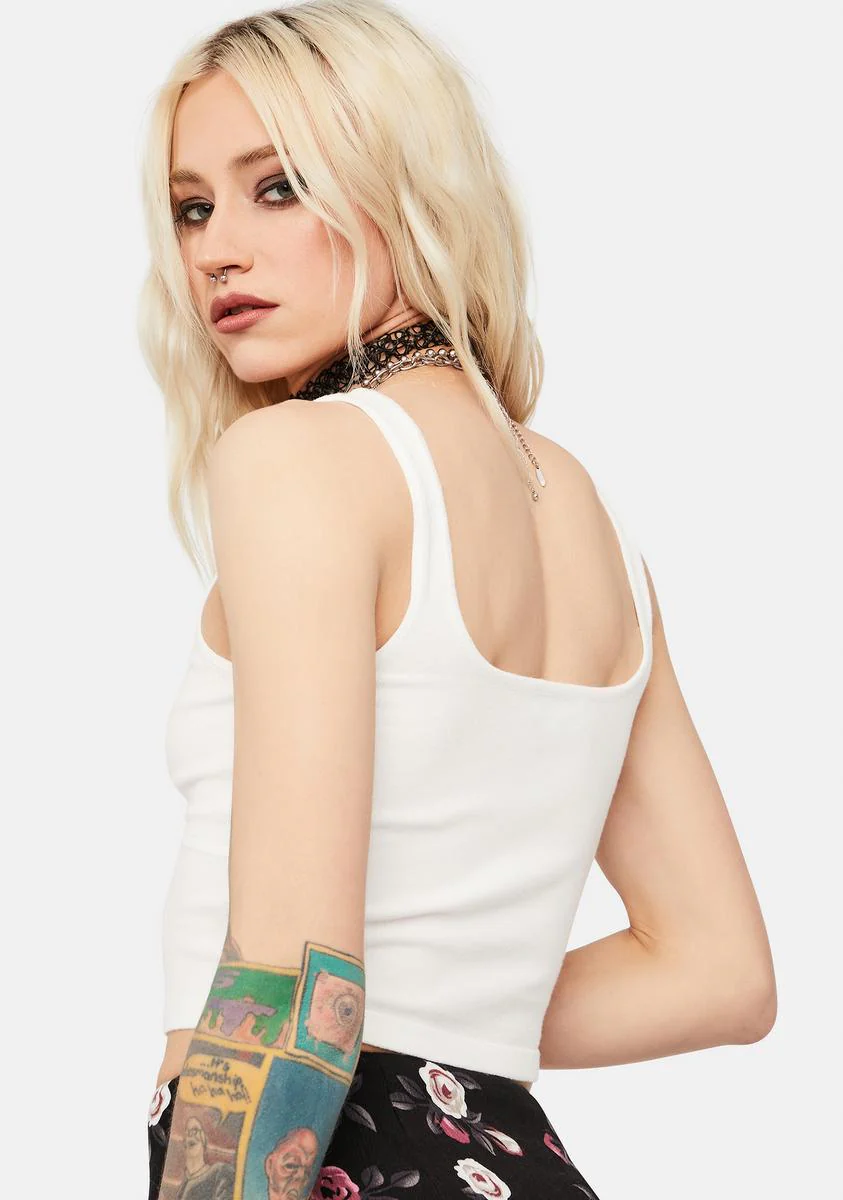 Chill Wait My Turn Button Up Tank Top - Image 4
