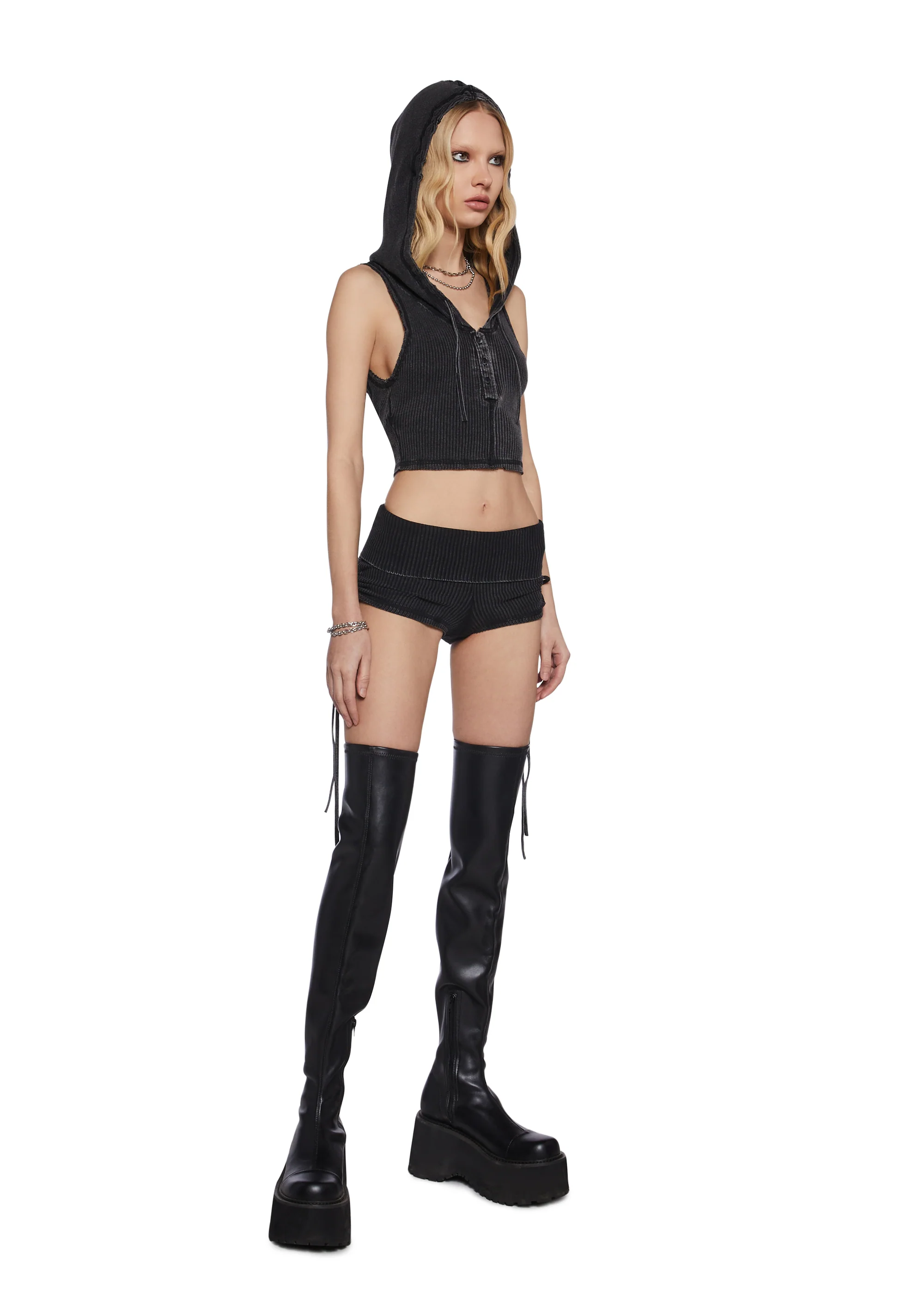 Chord Hooded Tank Top - Image 2