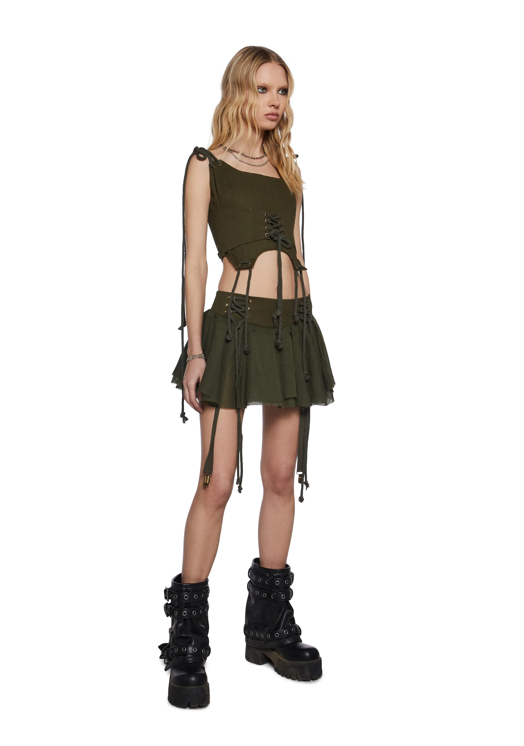 Chord Laced Corset Top - Image 2