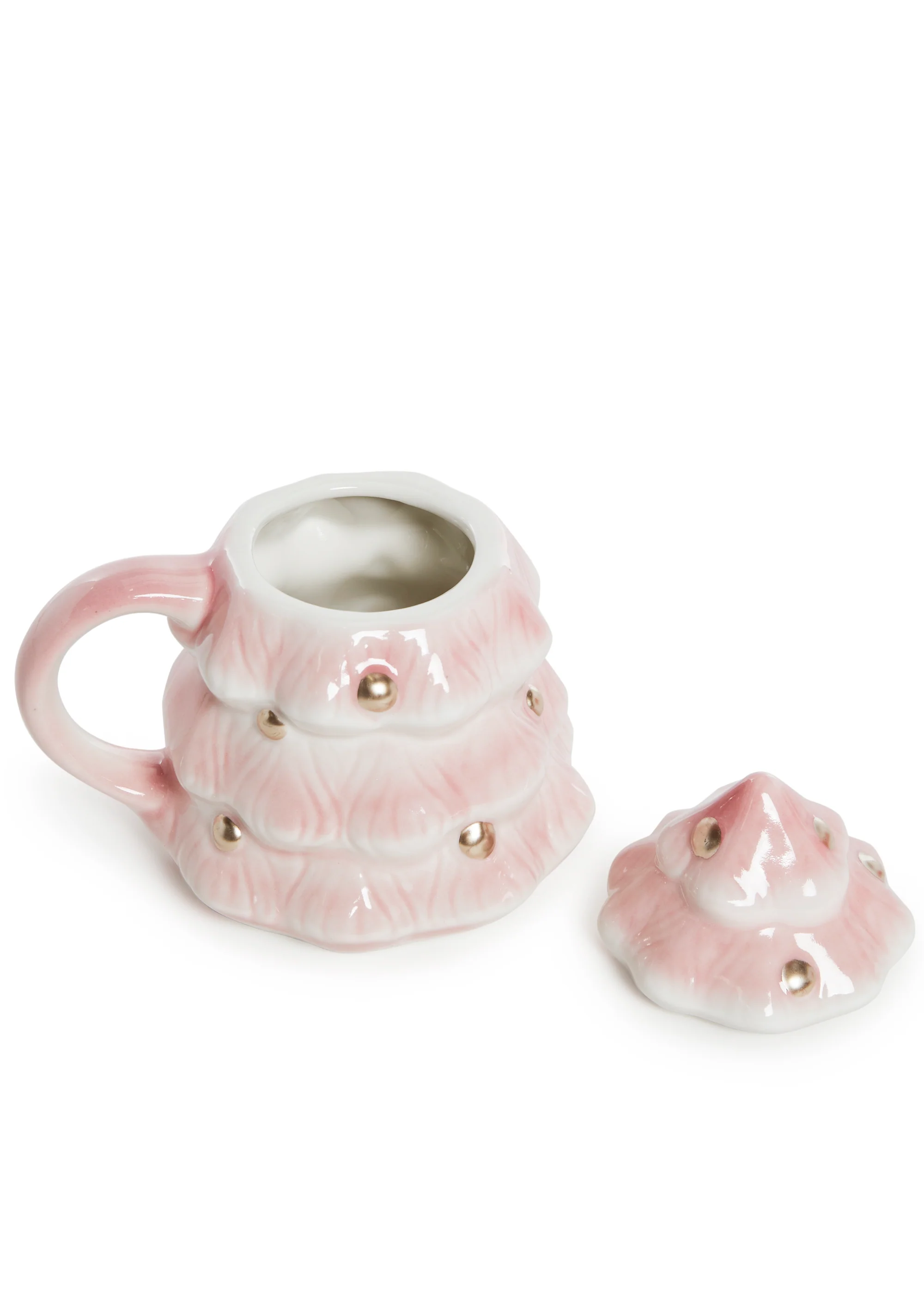 Christmas Tree Lidded Ceramic Mug - Image 2