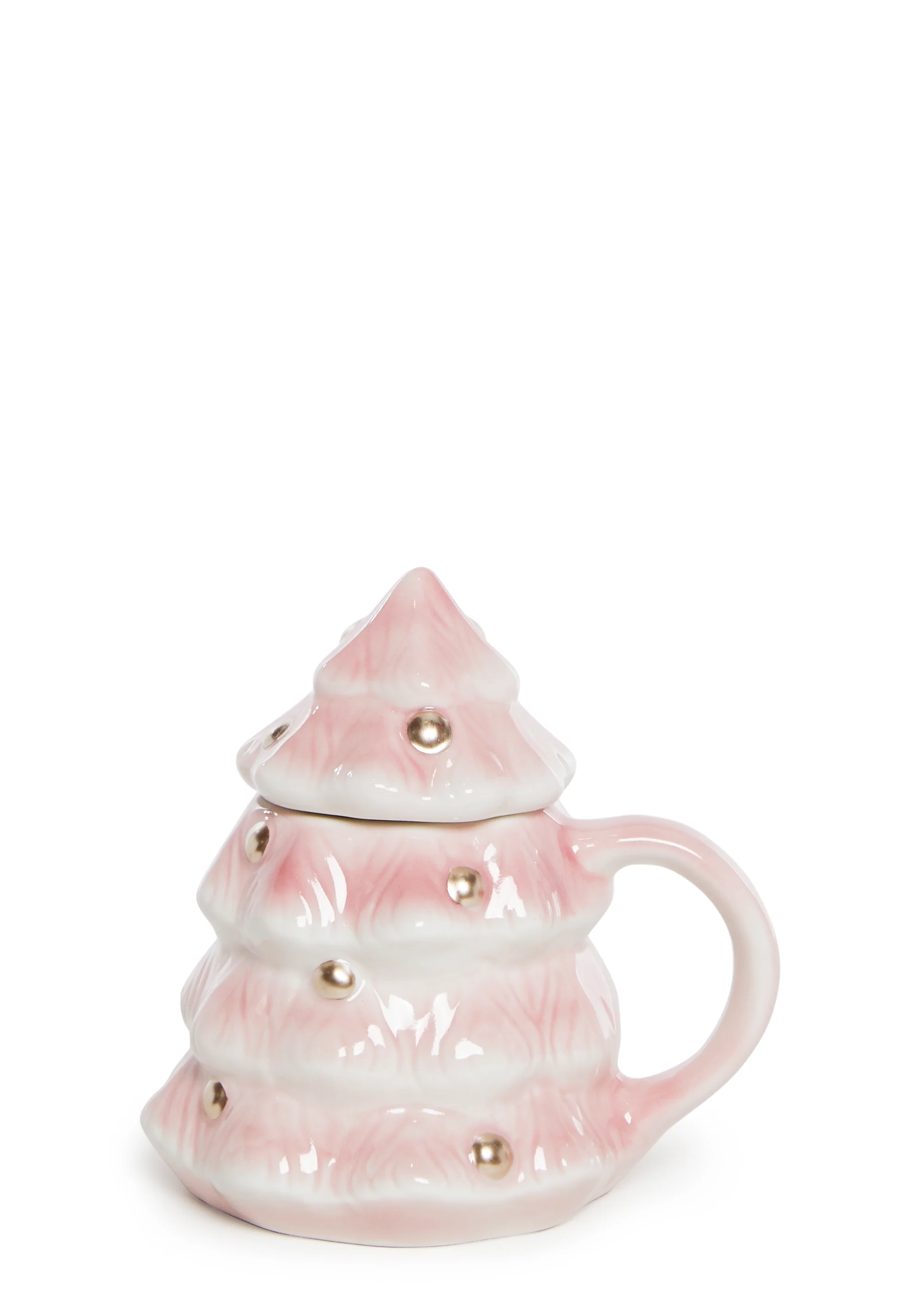 Christmas Tree Lidded Ceramic Mug - Image 3