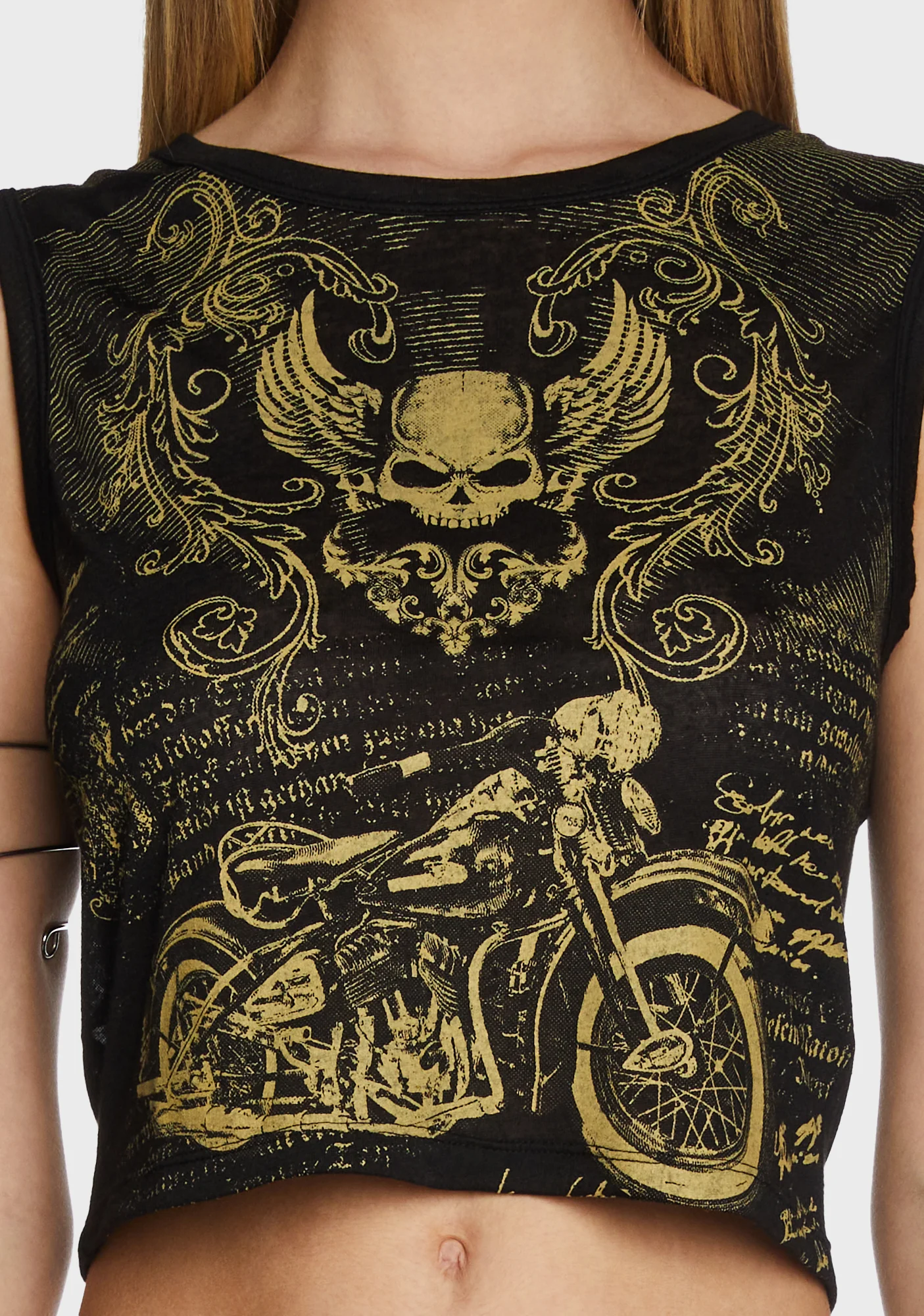 Chrome Queen Cropped Tank - Image 2