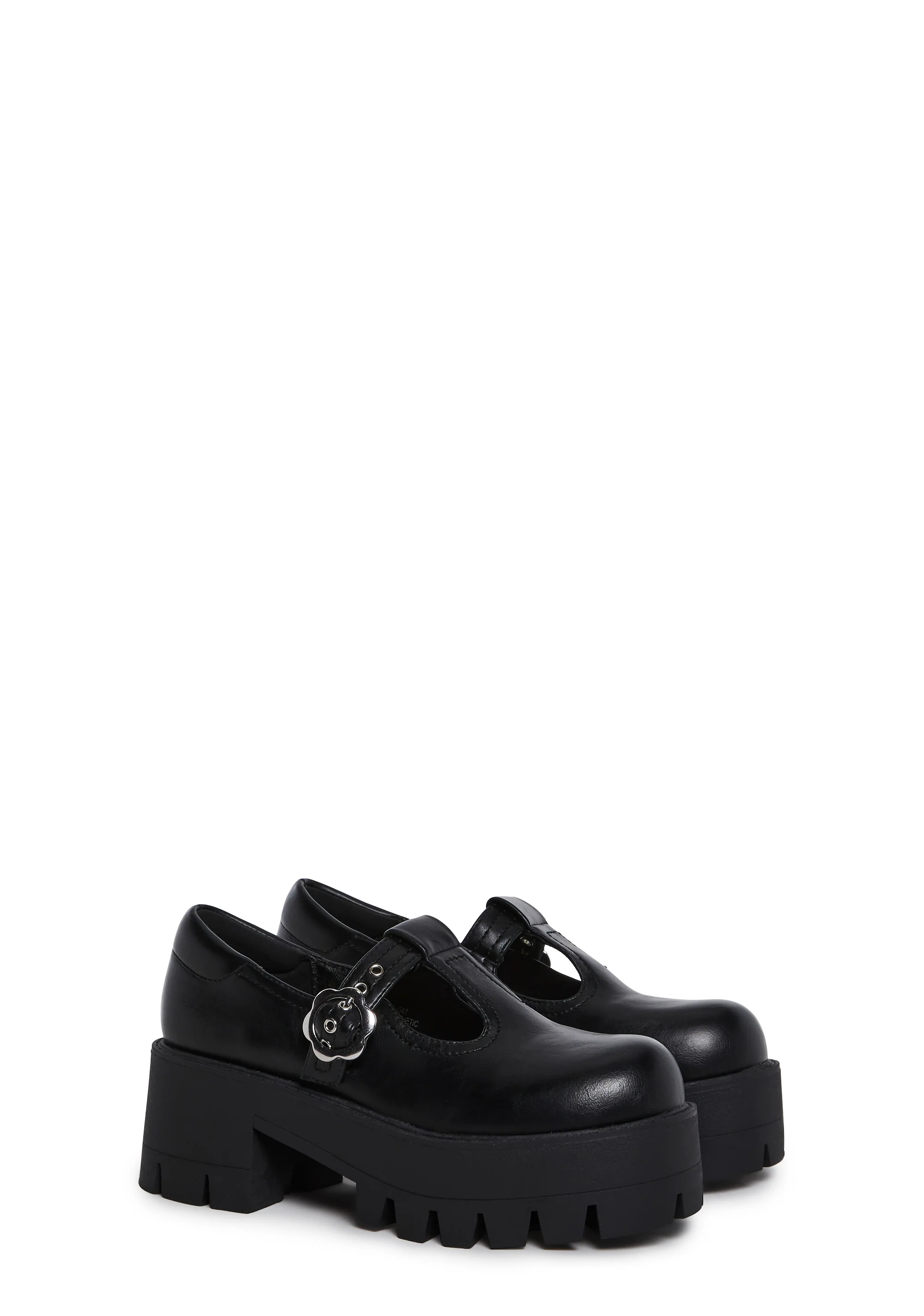 Playful Prelude Platform Mary Janes - Black - Image 3