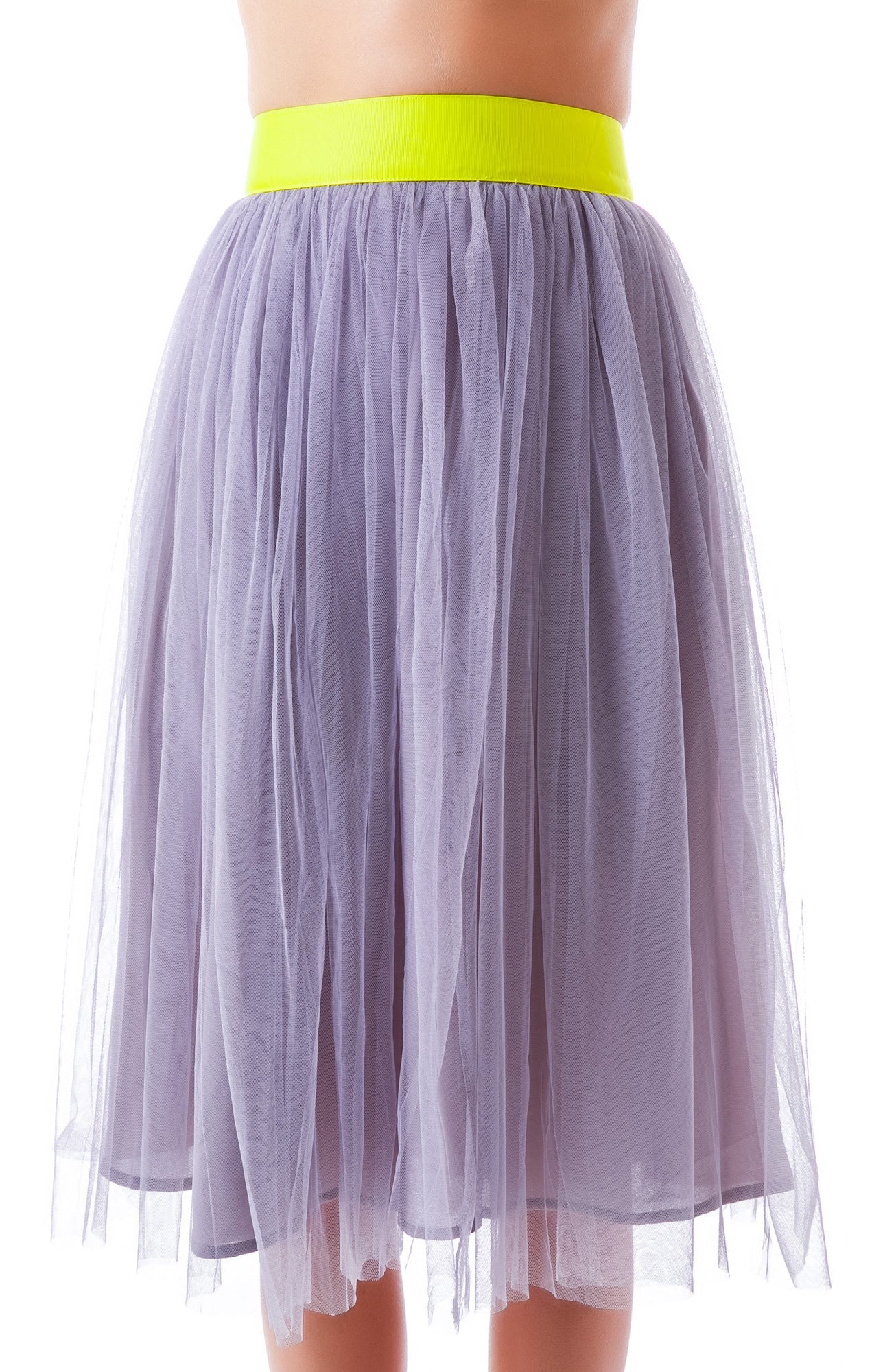 Cierra Air Tulle Midi Skirt - White - Image 9