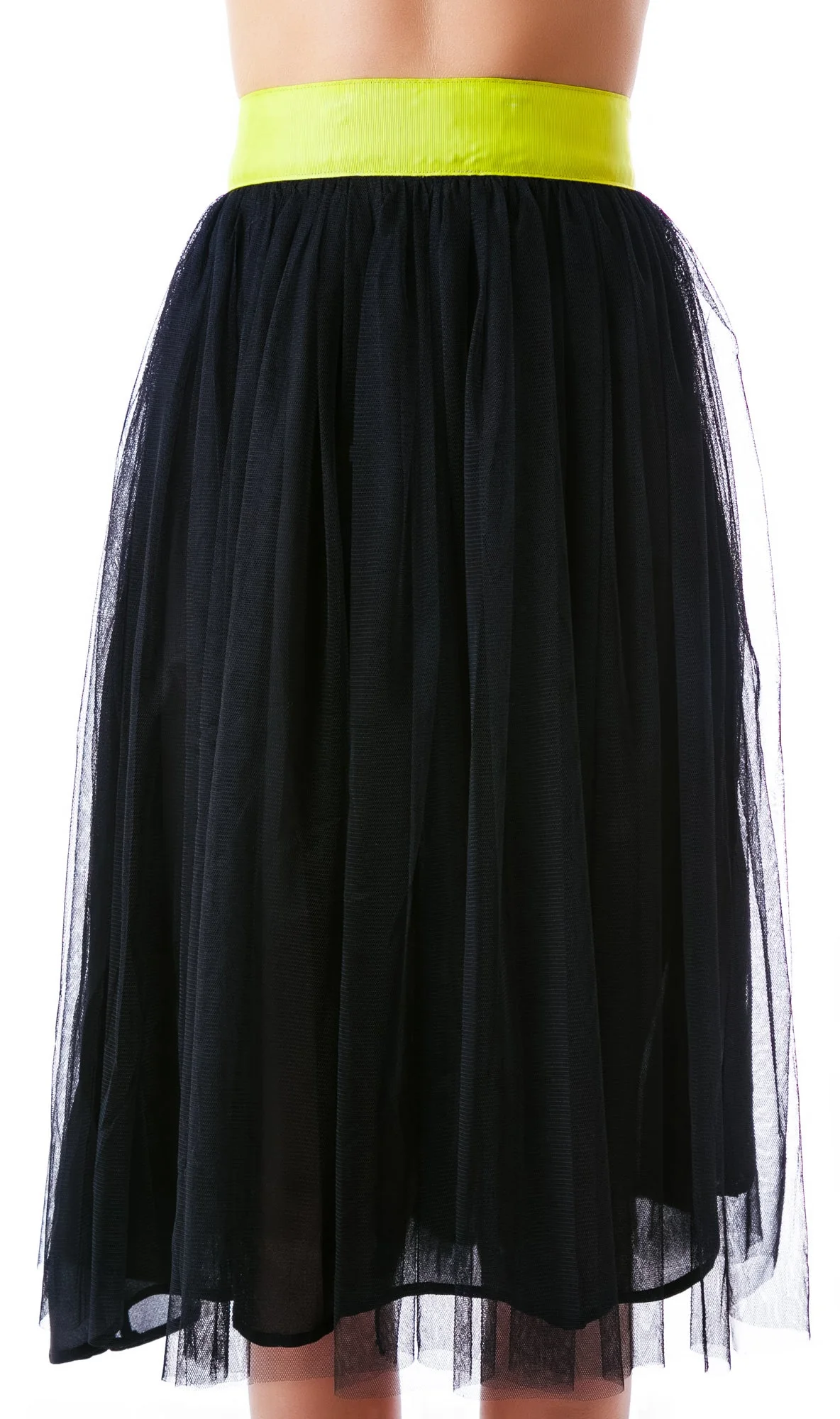 Cierra Air Tulle Midi Skirt - Gray - Image 15