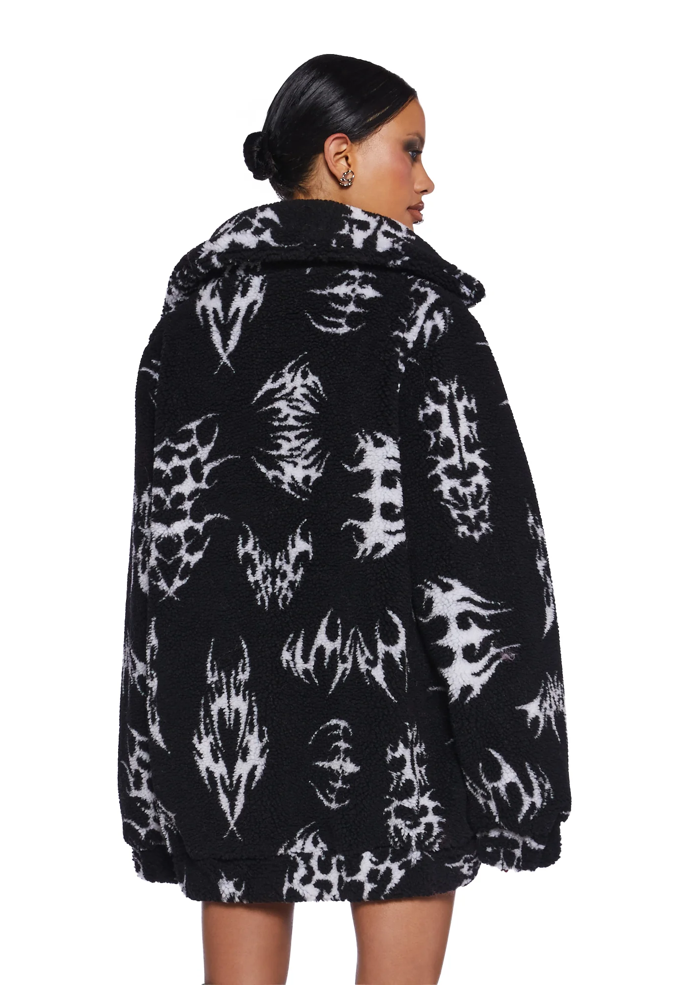 Ciphered Up Sherpa Jacket - Black - Image 4