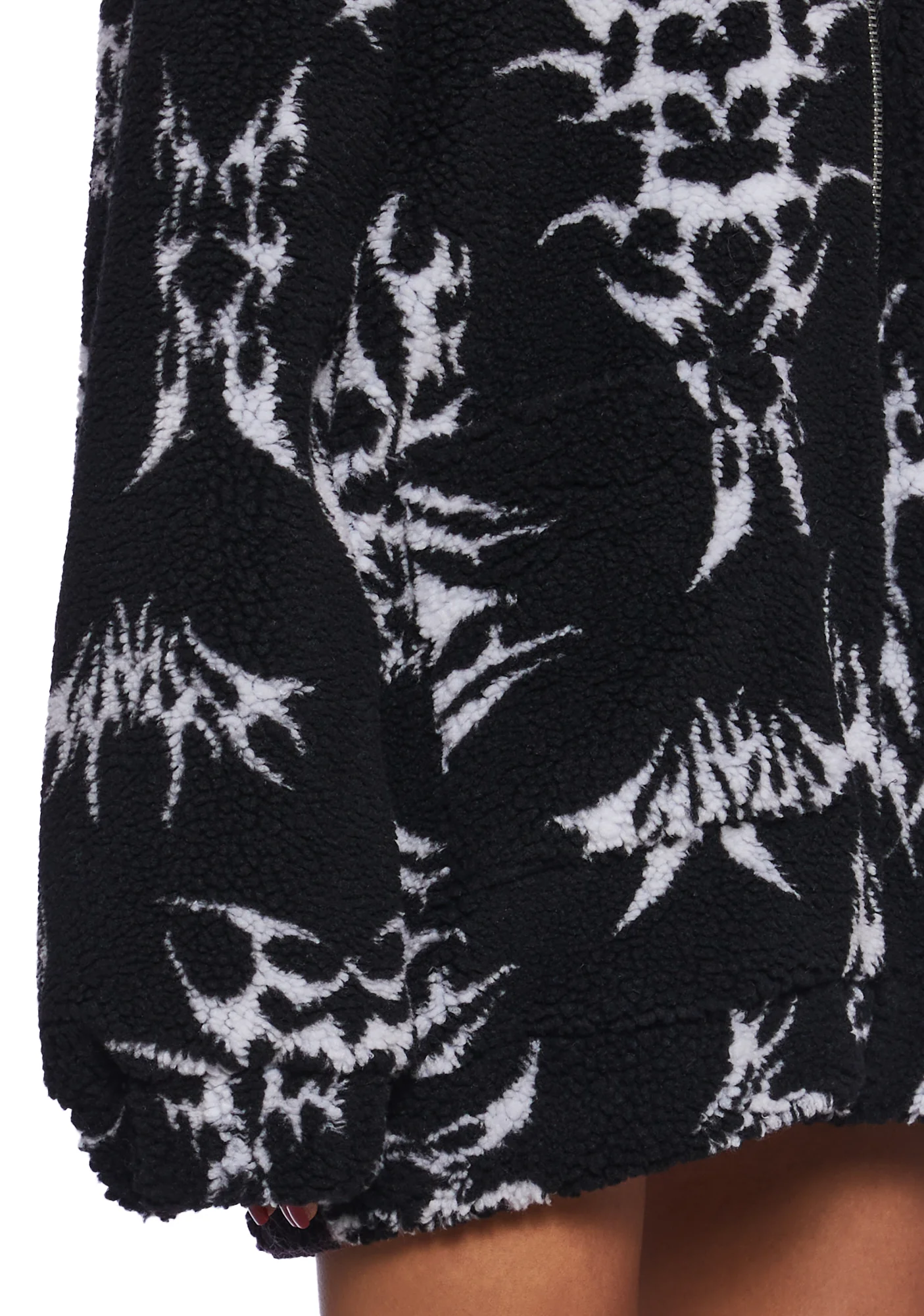 Ciphered Up Sherpa Jacket - Black - Image 5