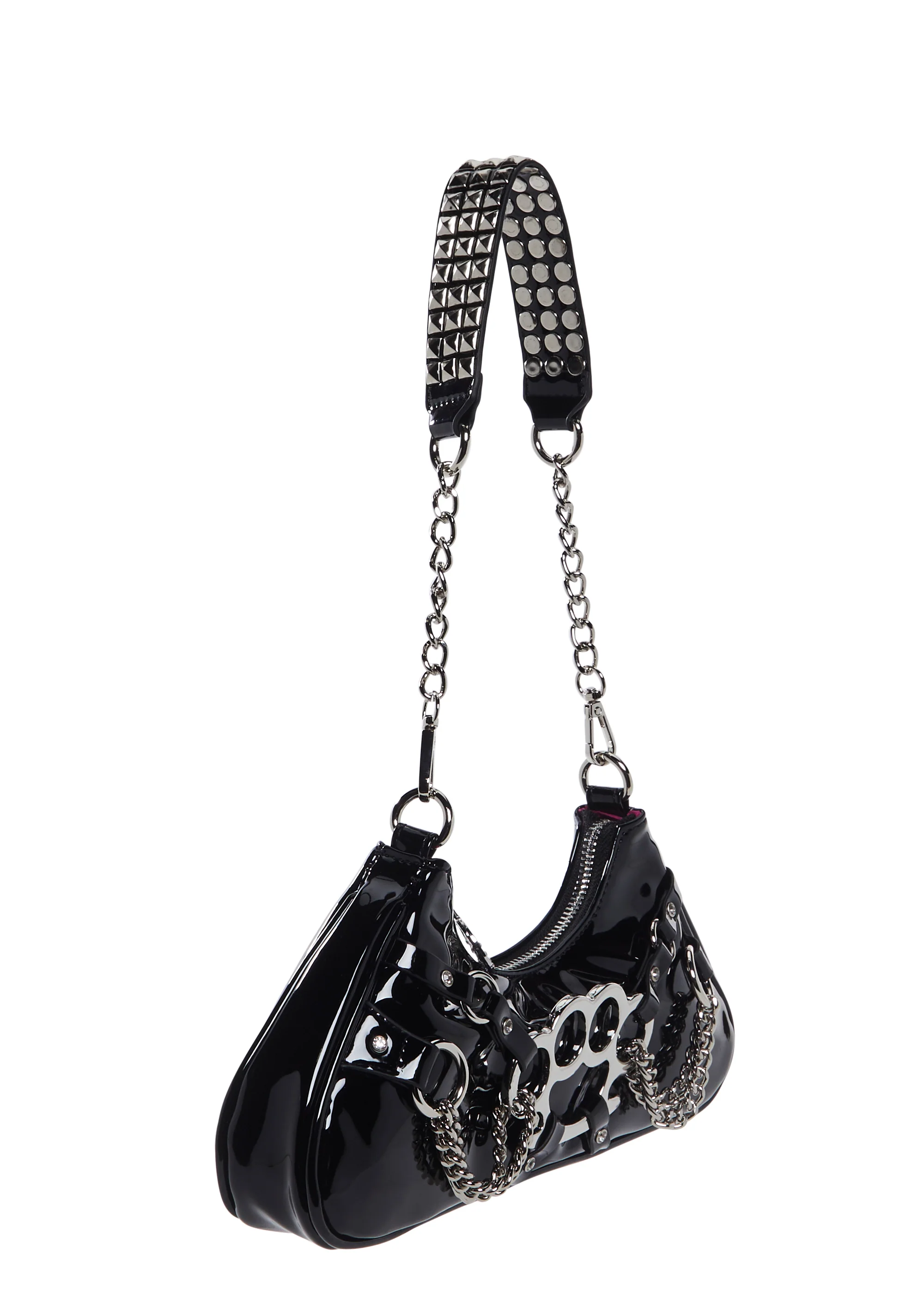 Ciska Brass Knuckle Shoulder Bag - Image 3