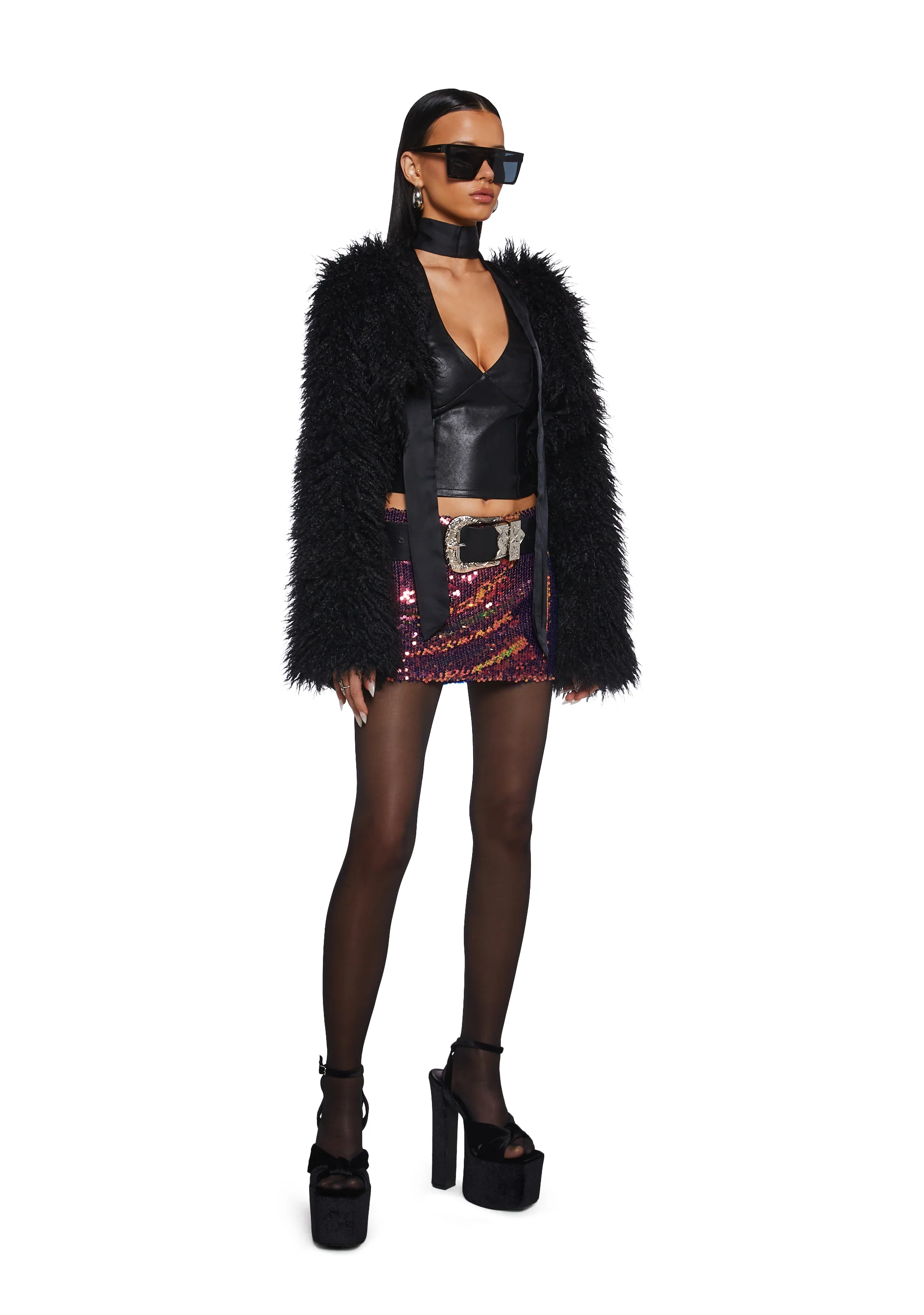 City Sparks Sequined Skirt - Image 6