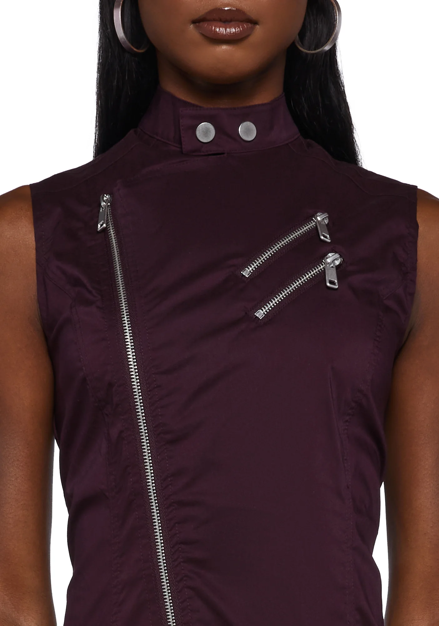 Claire Moto Mini Dress - Image 5