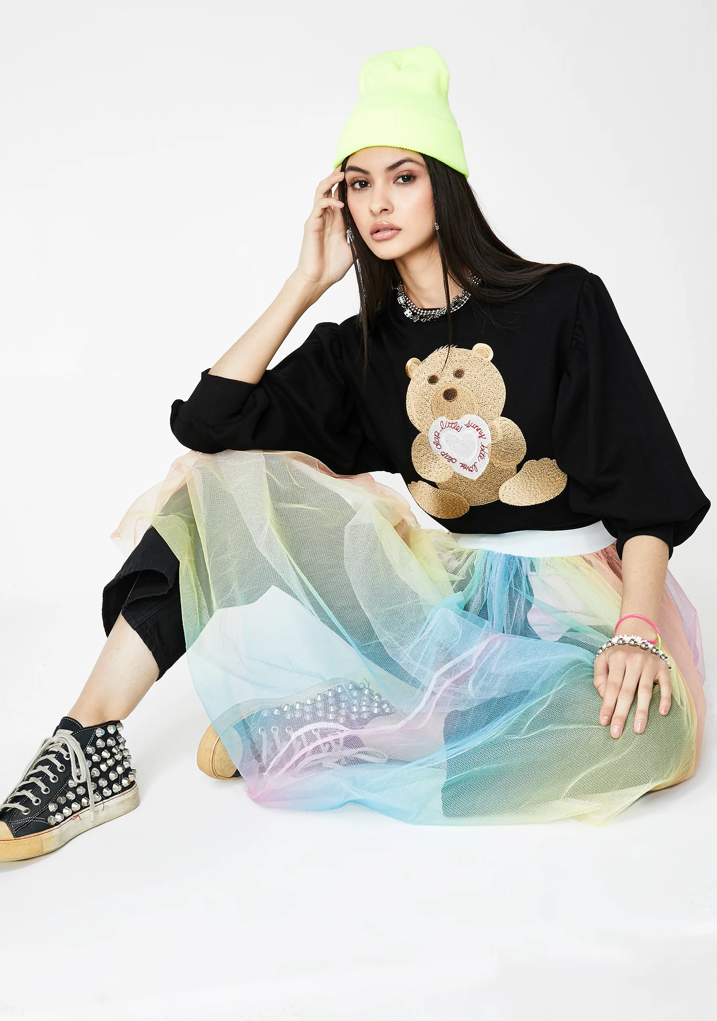 Clap Clap Bear Stitch Sweater - Image 2