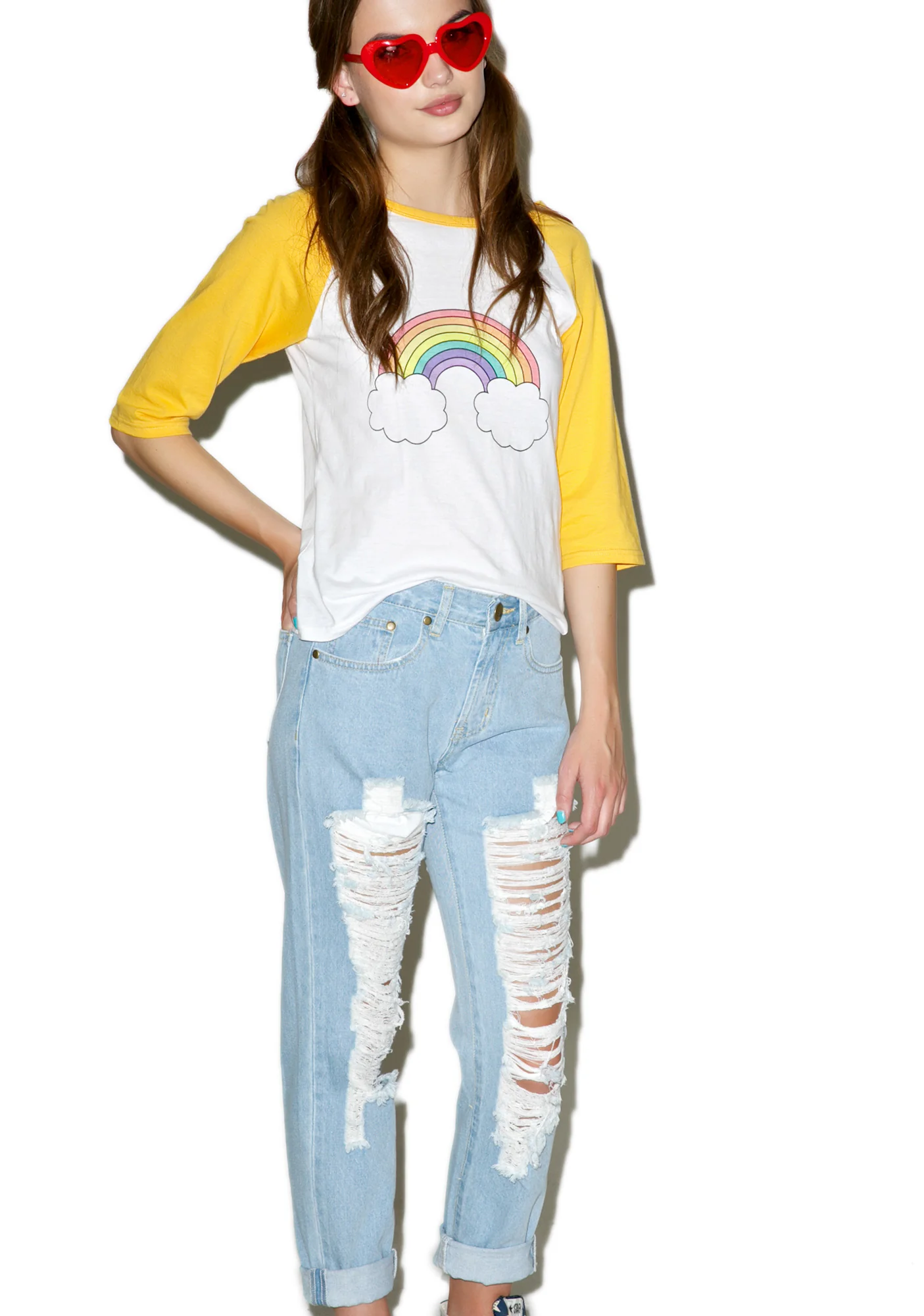 Classic Charley Destroyed Boyfriend Jeans - Image 2