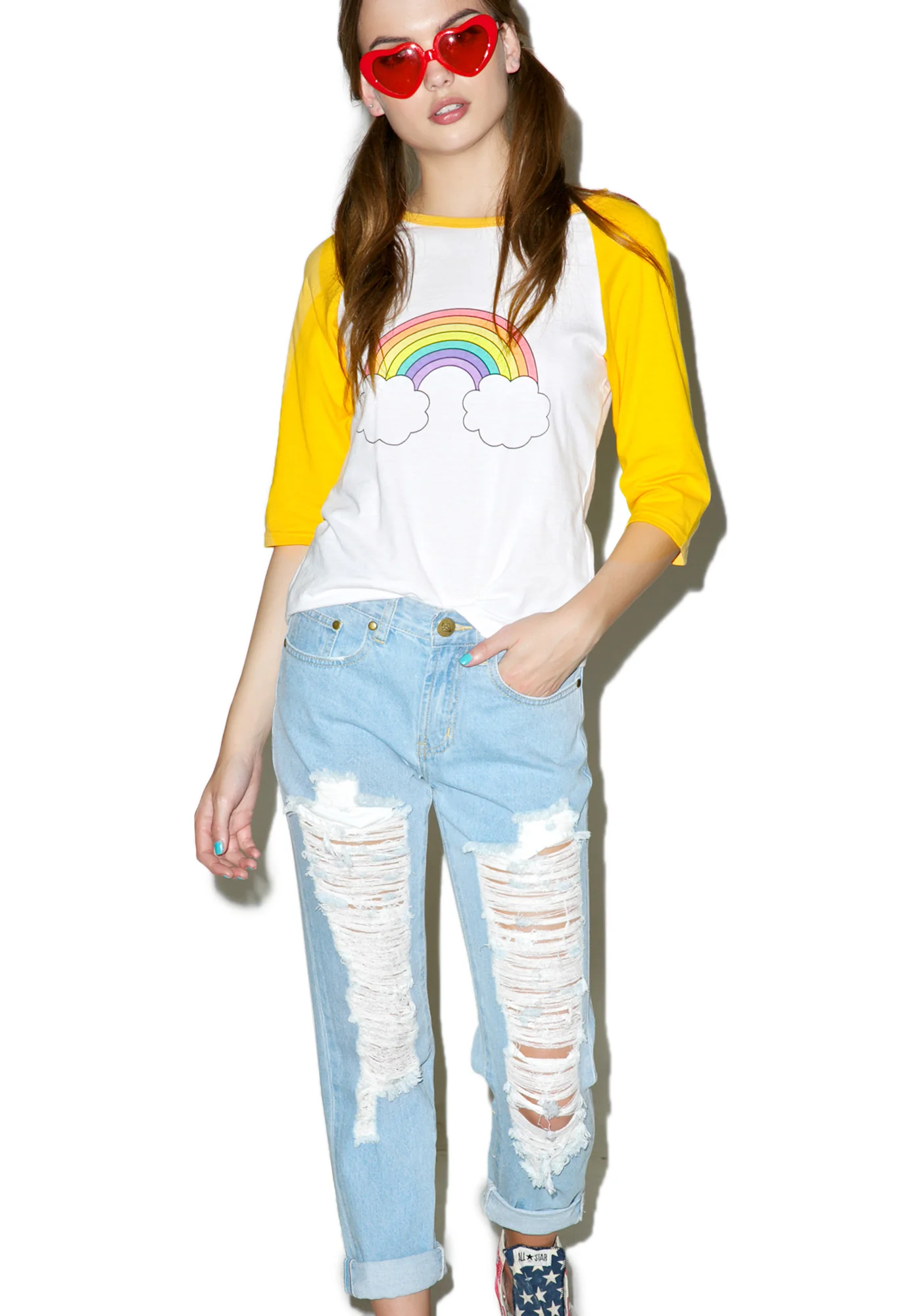 Classic Charley Destroyed Boyfriend Jeans - Image 6