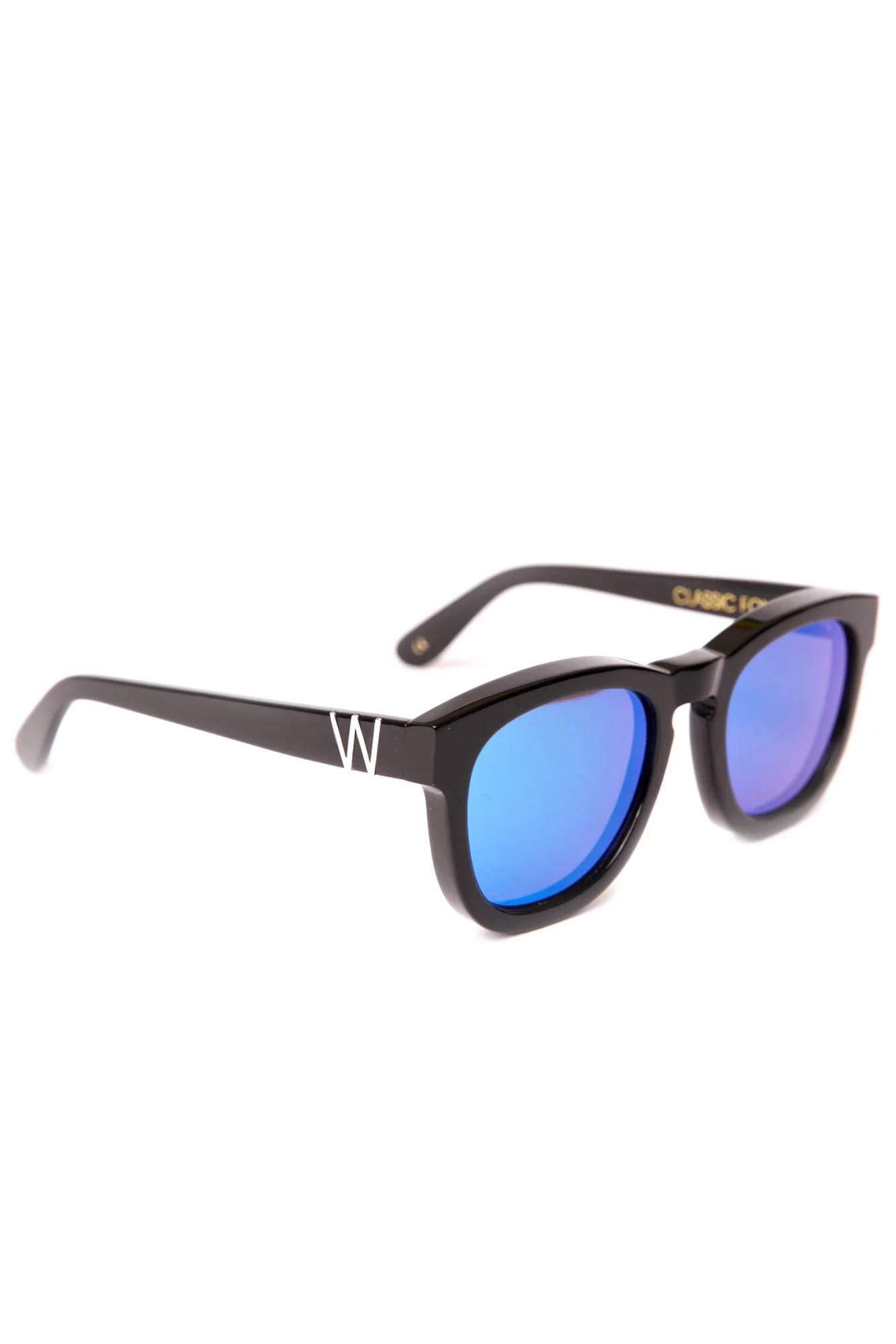 Classic Fox Mirror Sunglasses - Black - Image 12