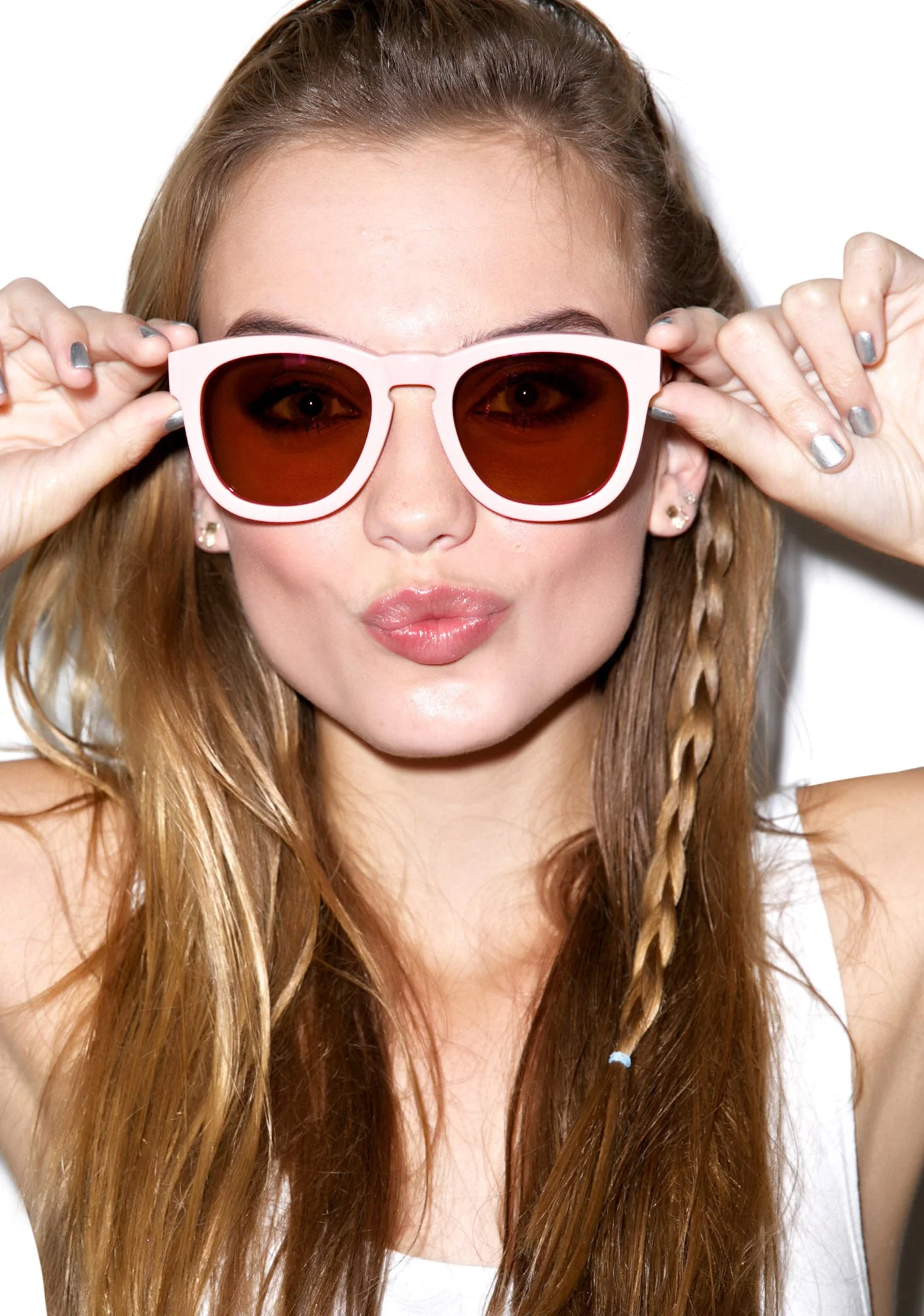 Classic Fox Mirror Sunglasses - Black - Image 25