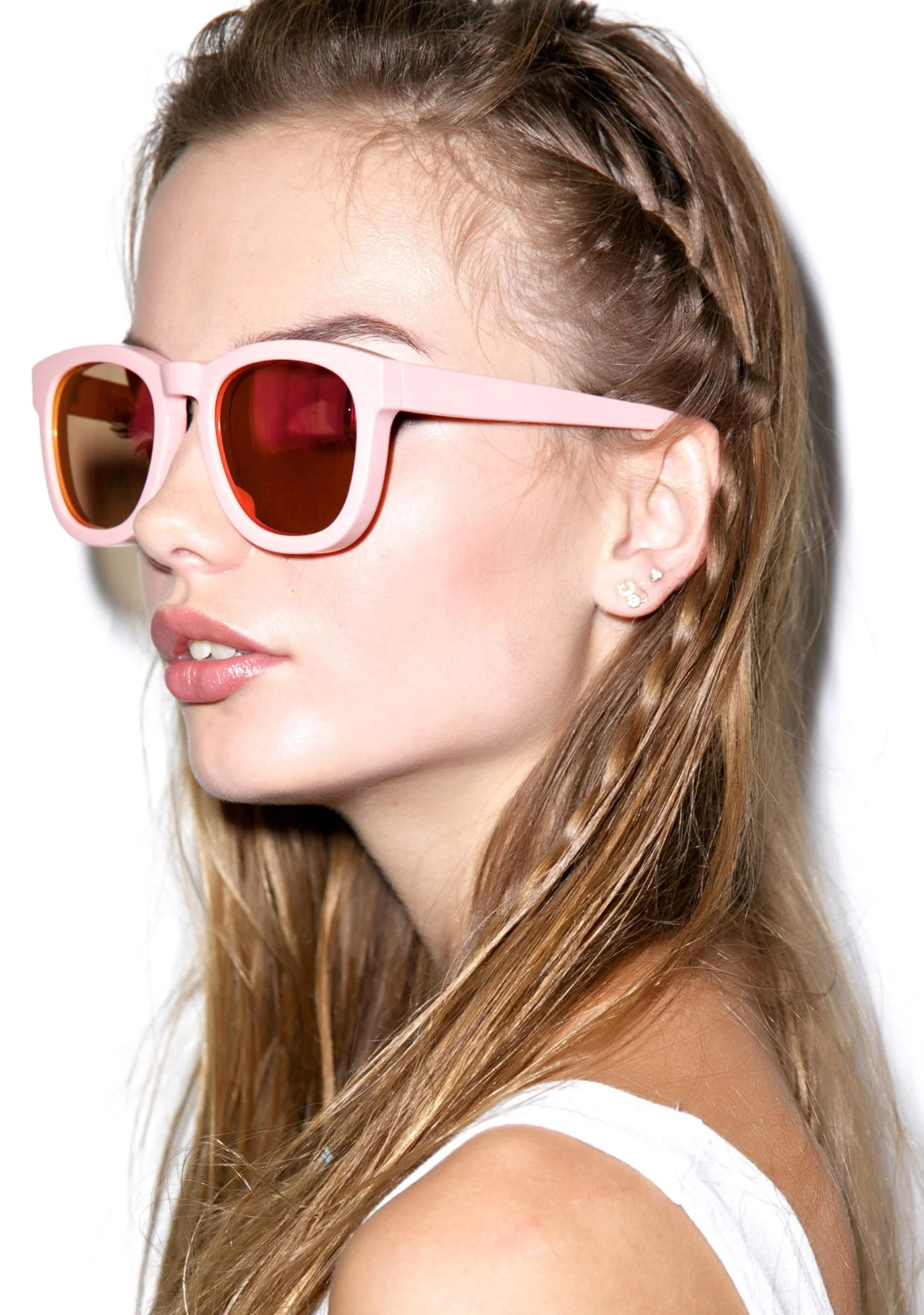 Classic Fox Mirror Sunglasses - Black - Image 26