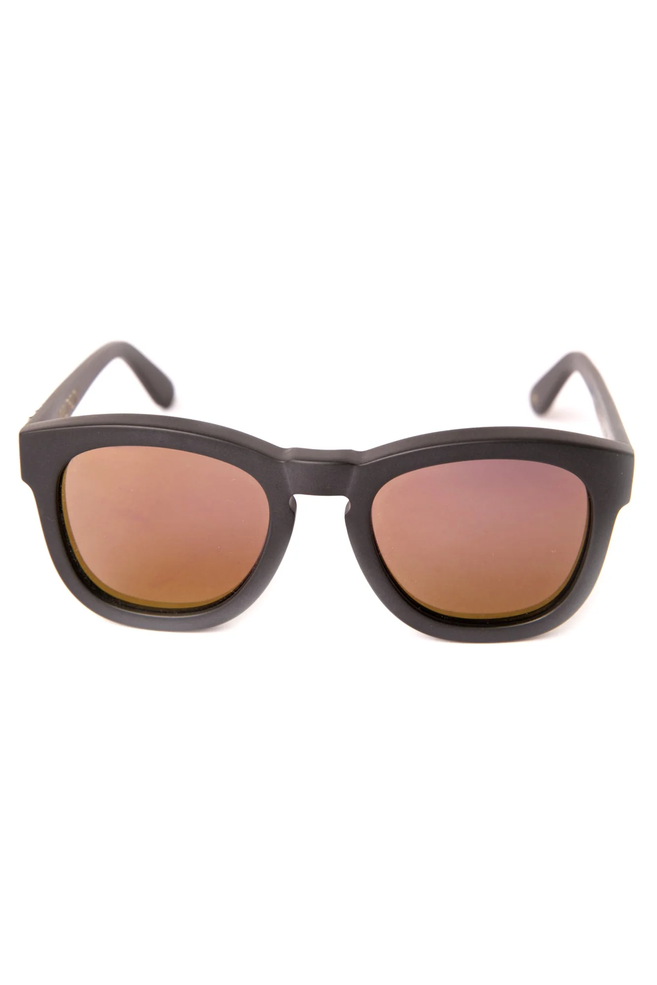 Classic Fox Mirror Sunglasses - Black - Image 3
