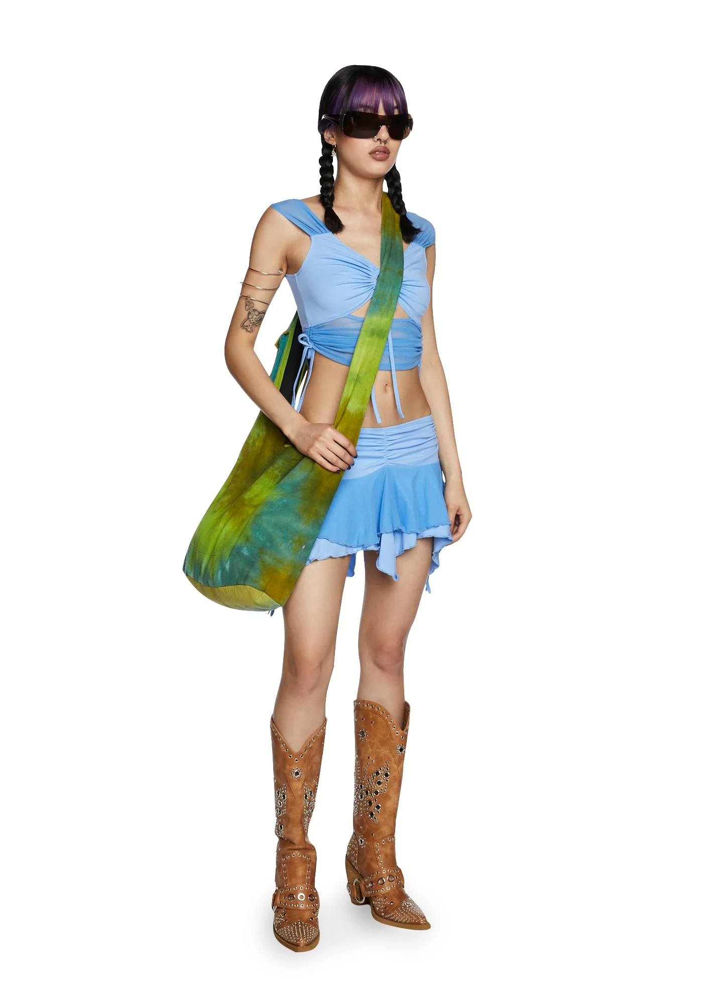 Clearly Into You Skirt Set - Blue - Image 2