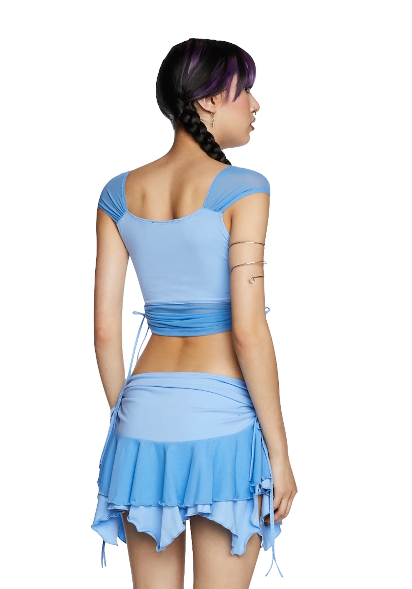 Clearly Into You Skirt Set - Blue - Image 4