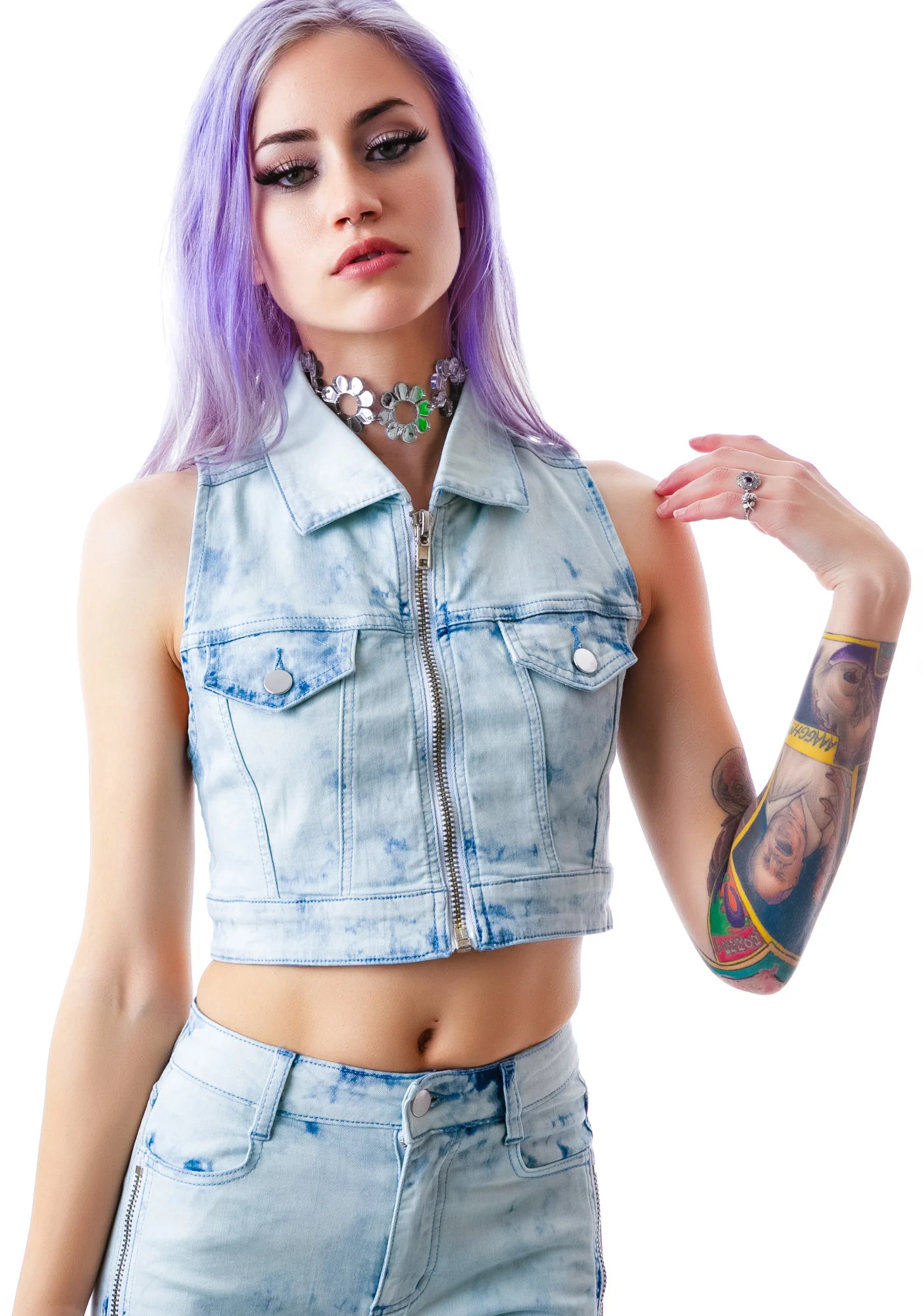 Cloud Stretch Twill Zip Up Vest - Image 4