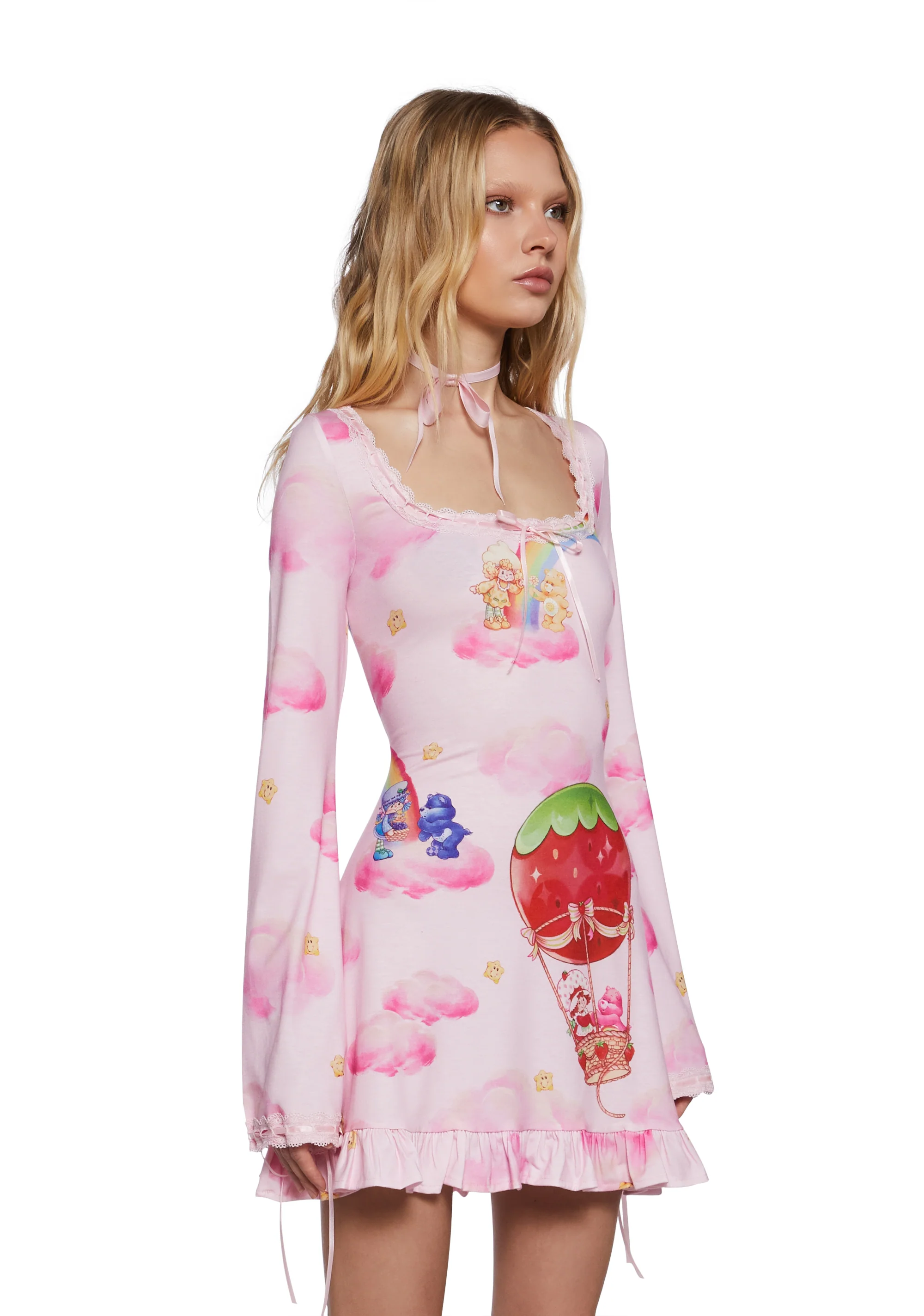 Clouds And Rainbows Mini Dress - Image 3