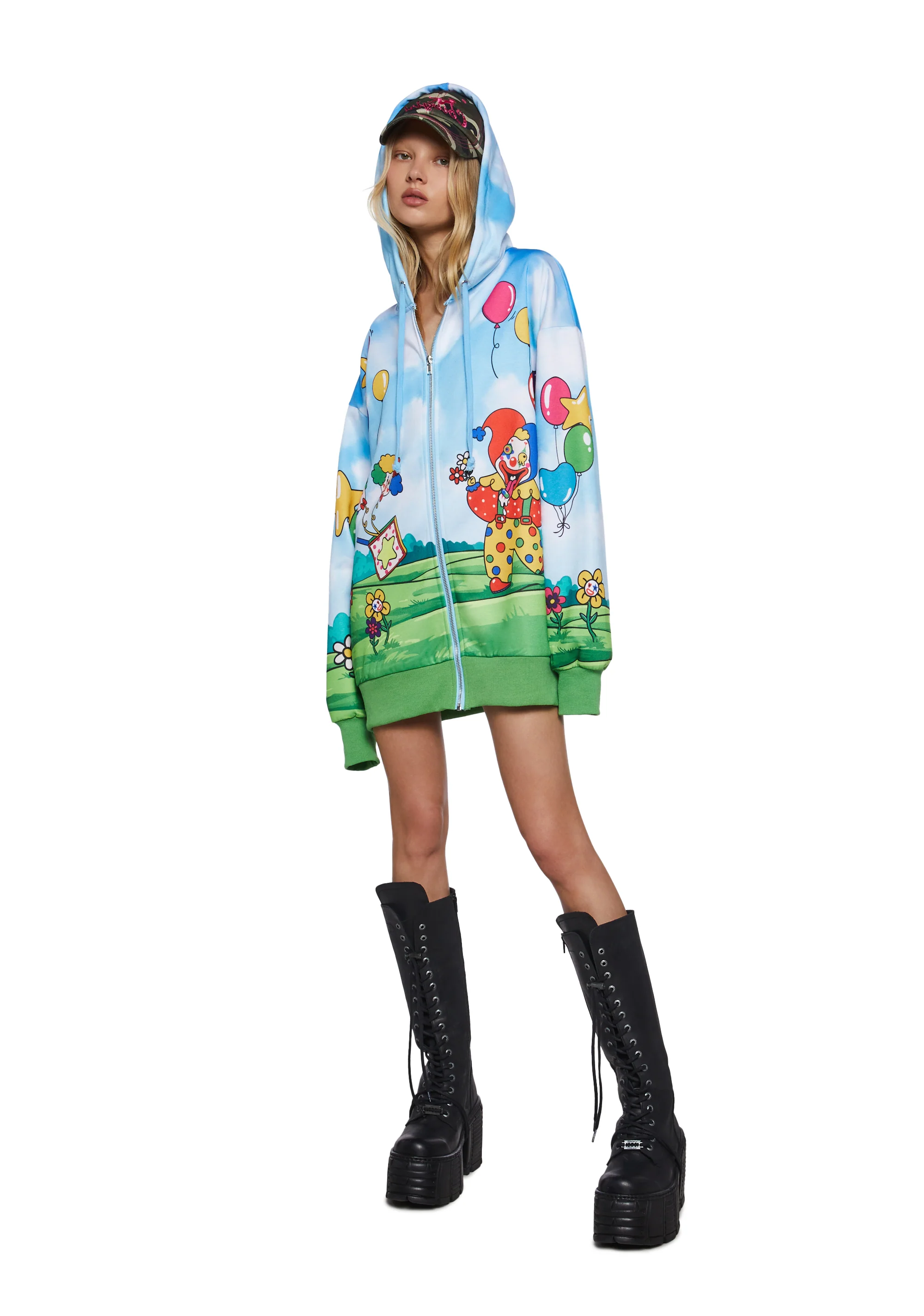Clown Around Oversized Hoodie - Image 2