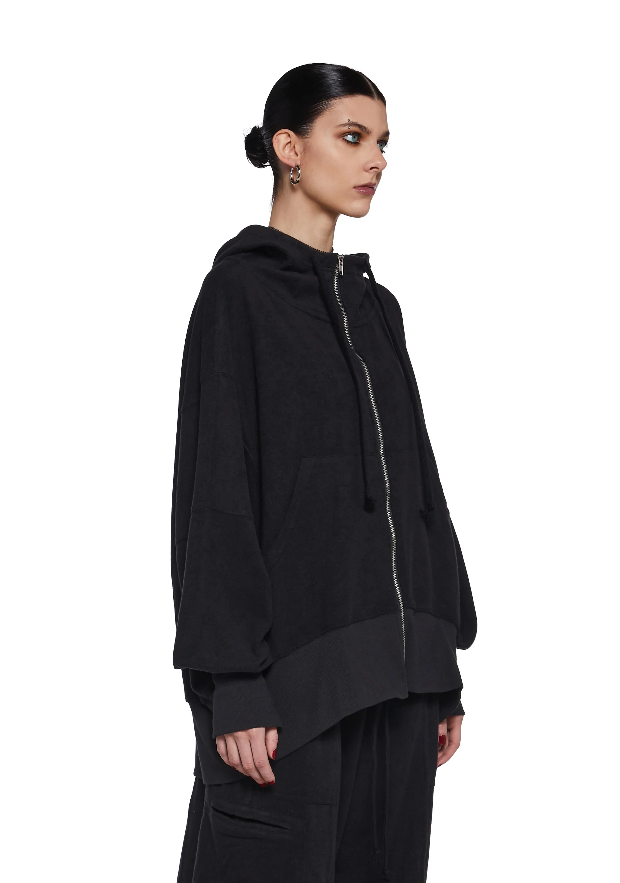 Club Kid Stare Zip-Up Hoodie - Image 3