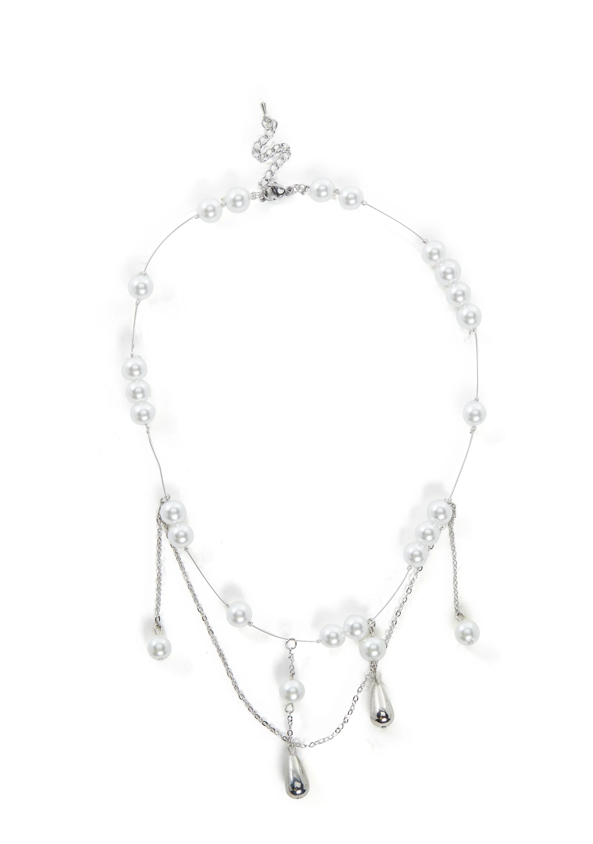 Clutching Pearls Chain Necklace - Image 4