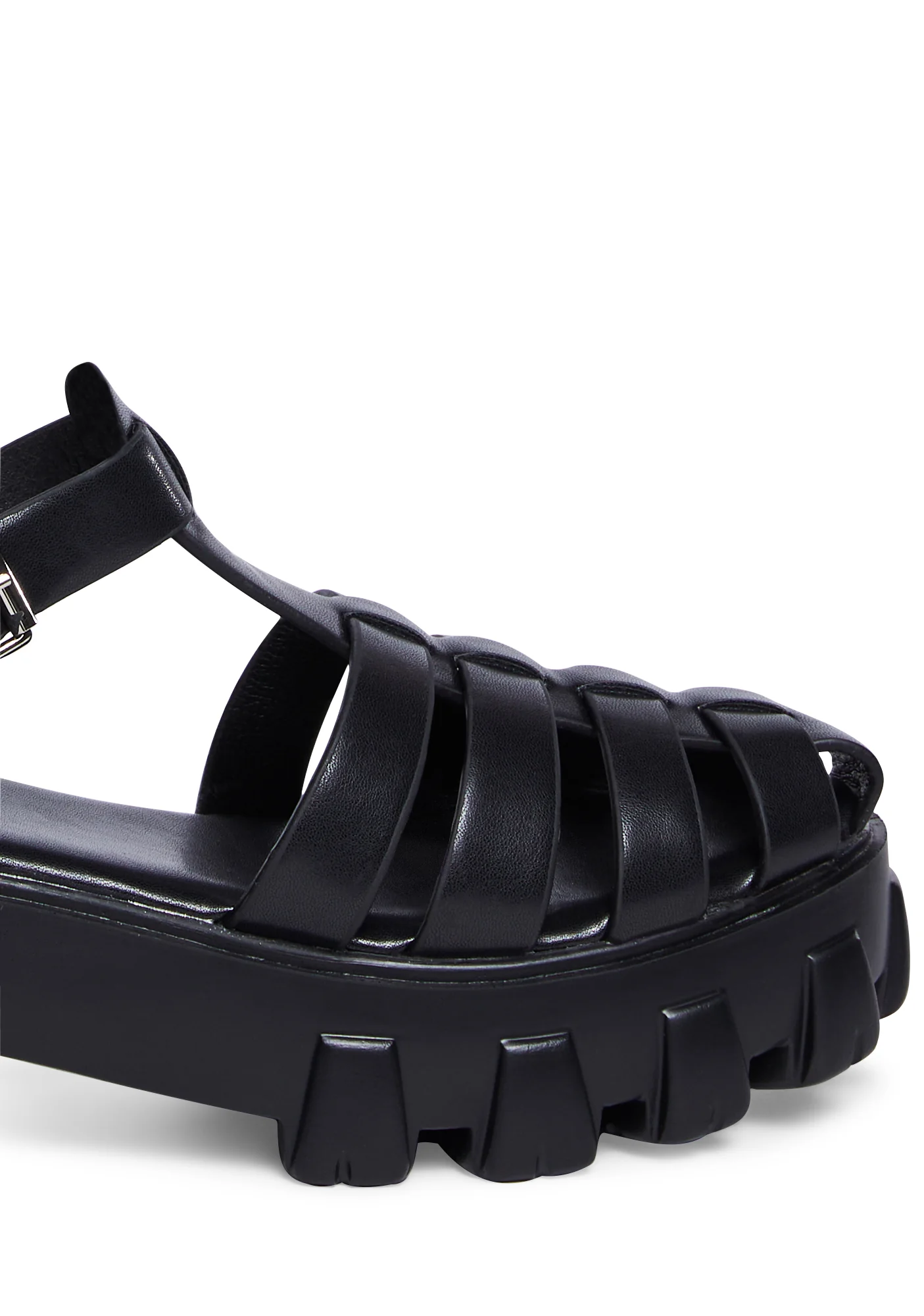 Coastal Comfort Platform Sandals - Black - Image 2