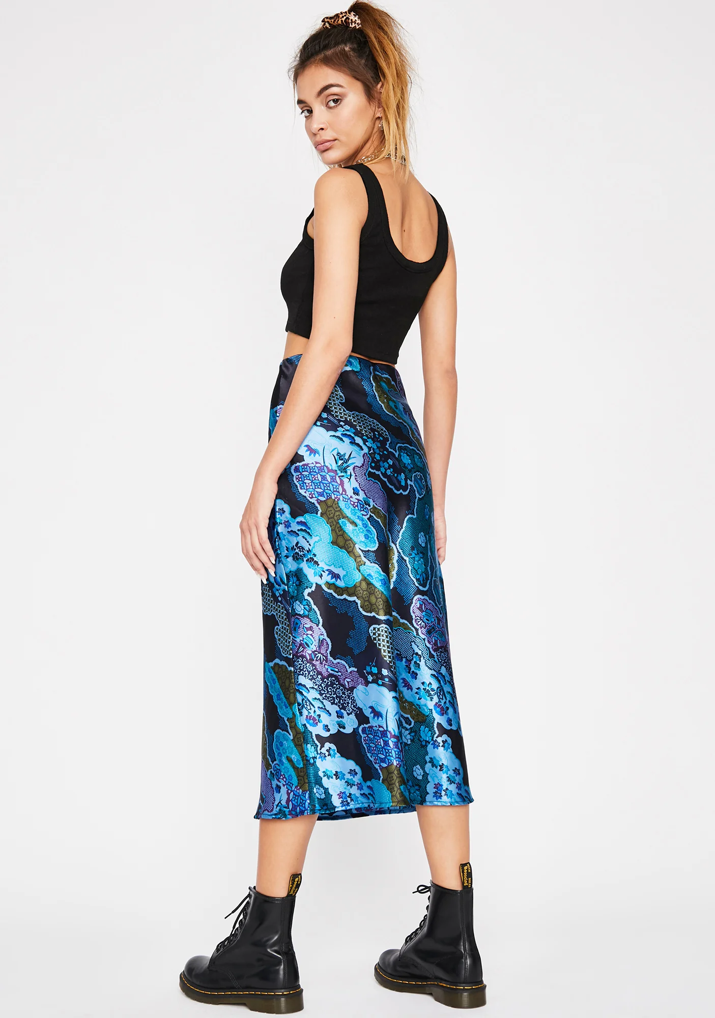Cobalt Luxury Level Satin Skirt - Image 4