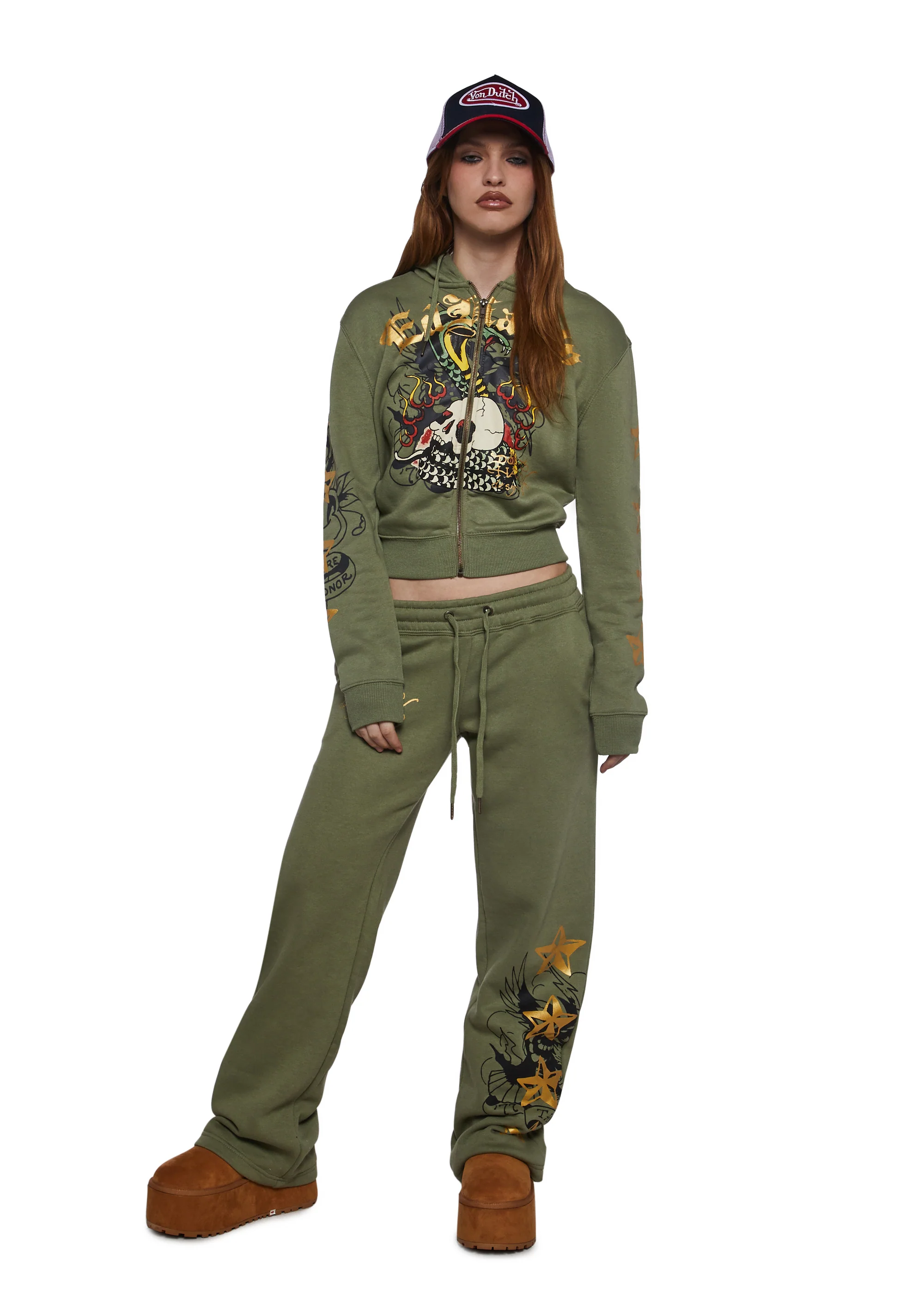 Cobra Flame Zip Front Hoodie - Image 2