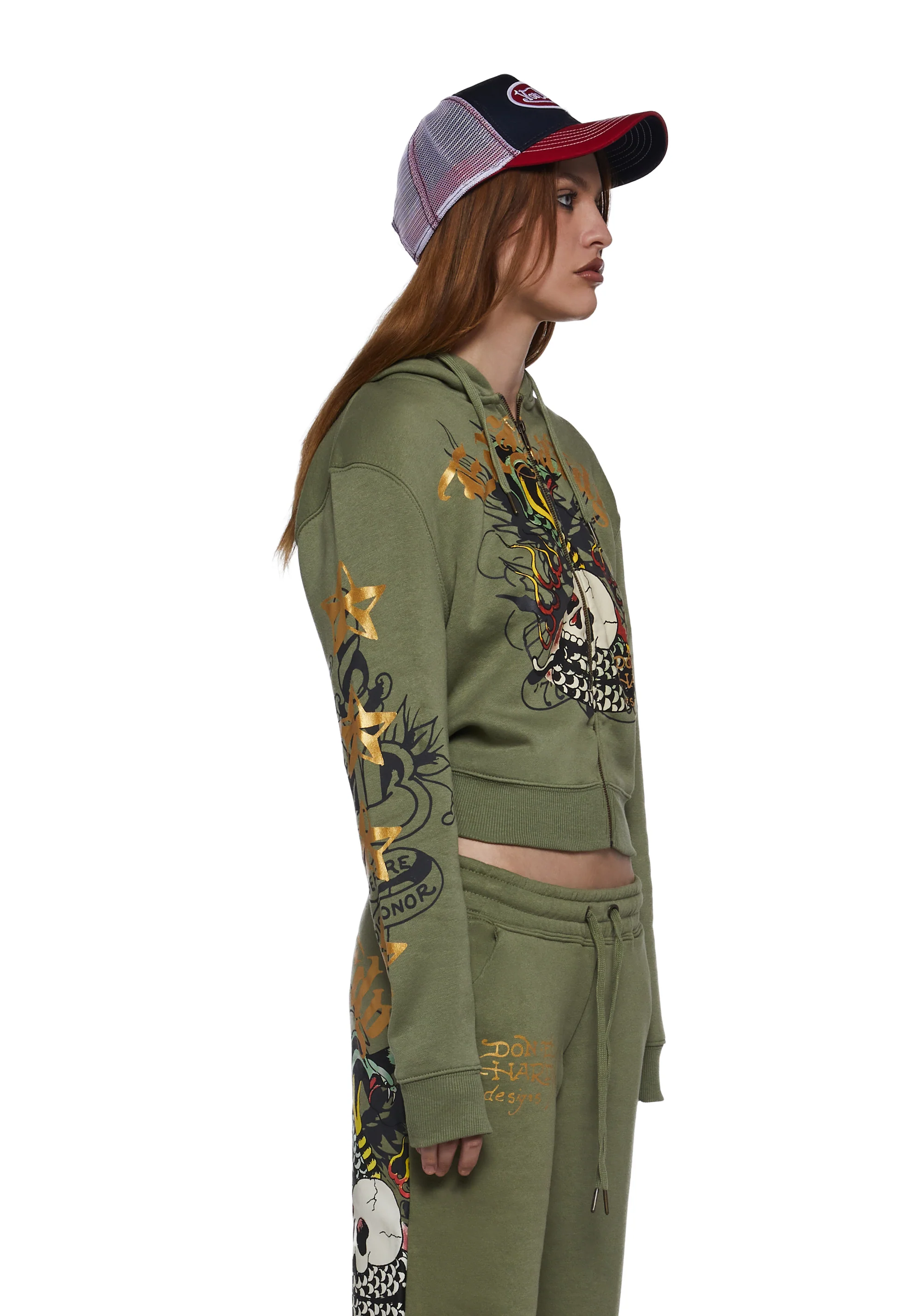 Cobra Flame Zip Front Hoodie - Image 3
