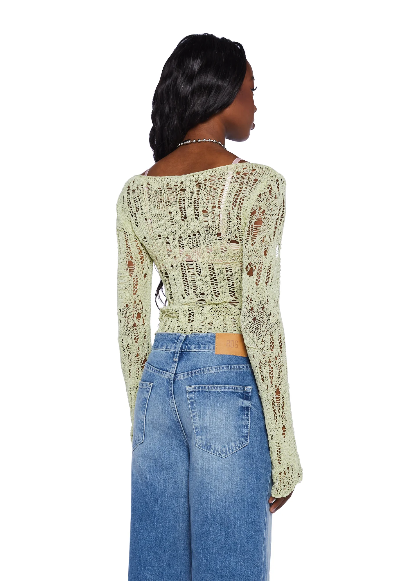 Cobweb Knit Sweater - Image 4