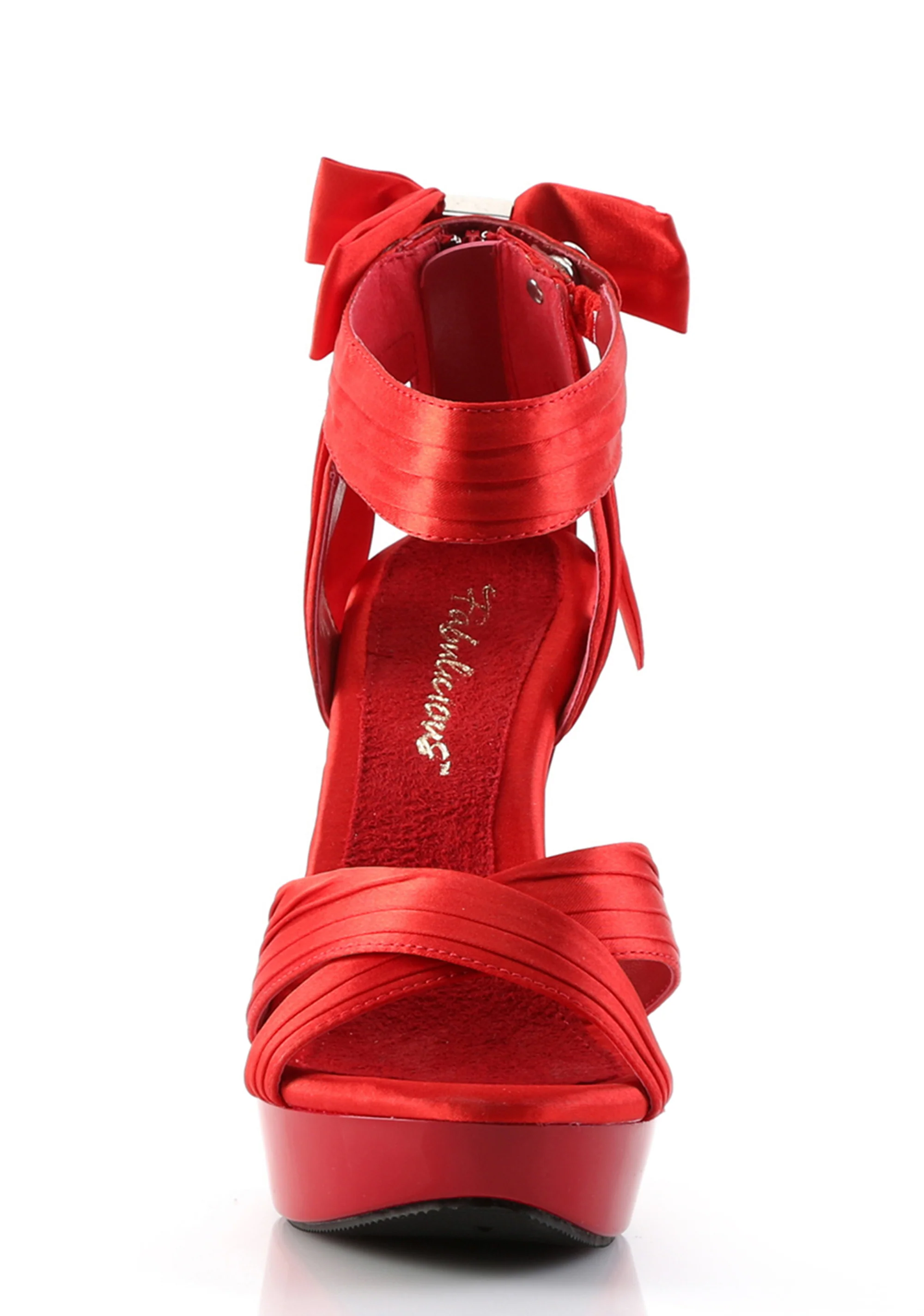 Cocktail-568 Platform Criss Cross Straps Sandals-Red - Image 3