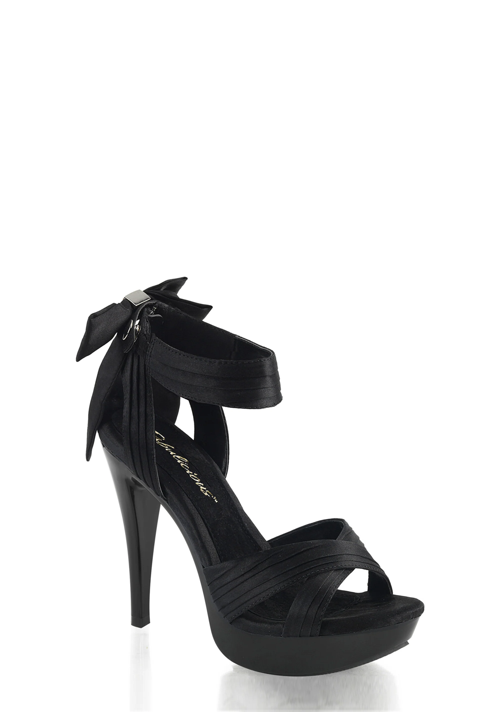Cocktail-568 Platform Criss Cross Straps Sandals-Black - Image 5