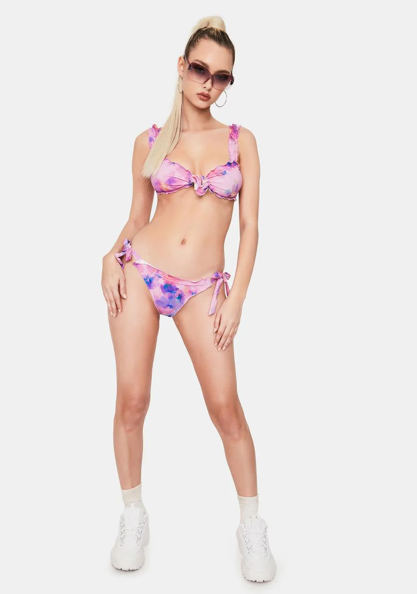 Colby Watercolor Floral Bikini Bottoms - Image 3