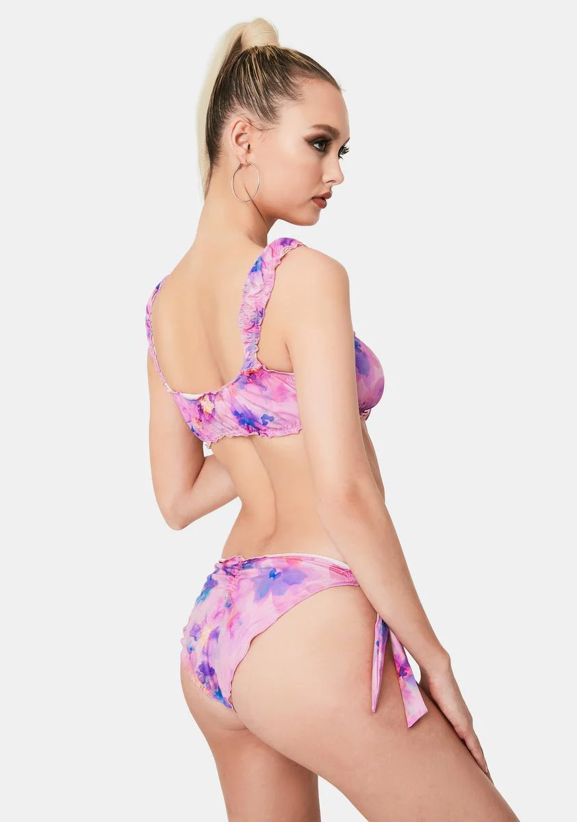 Colby Watercolor Floral Bikini Bottoms - Image 4