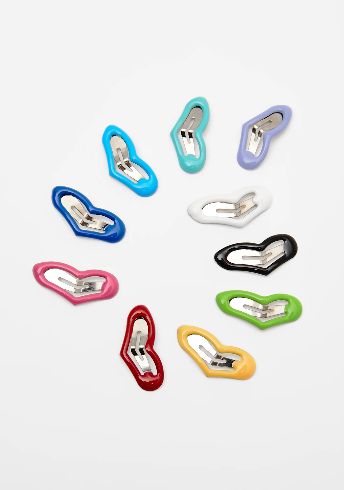 Color Craze Heart Hair Clip Set - Image 2