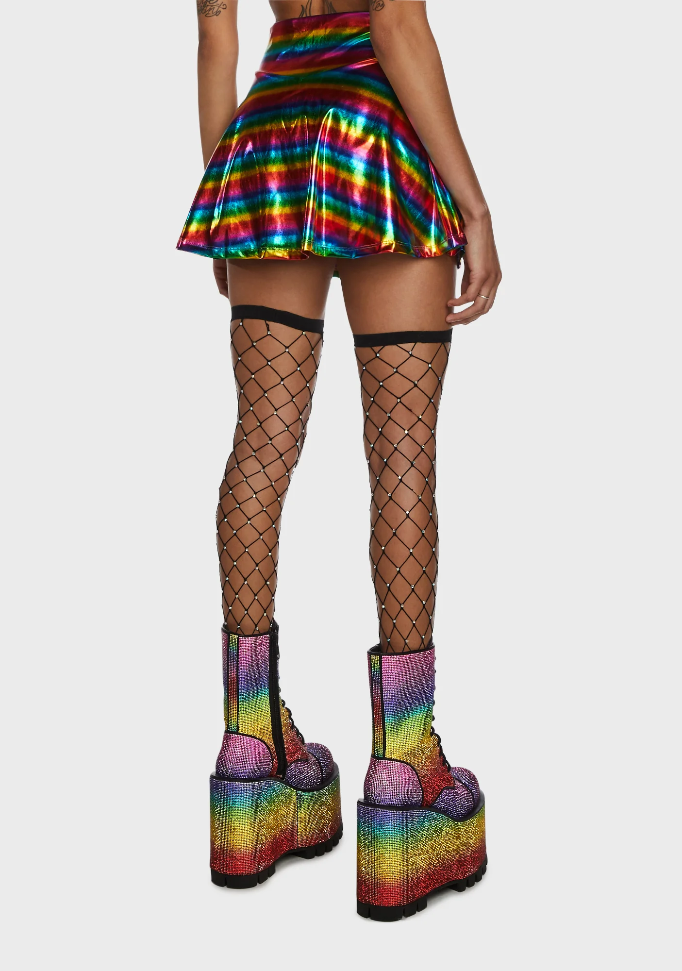 Color Me Happy Striped Mini Skort - Image 4