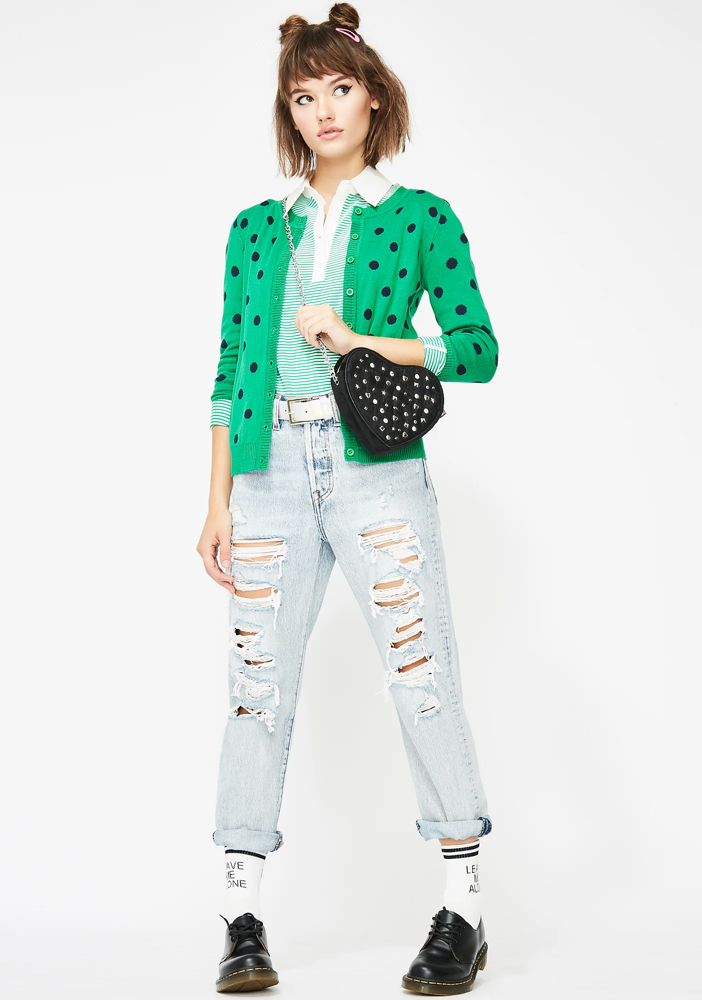 Come Around Polka Dot Cardigan - Image 3