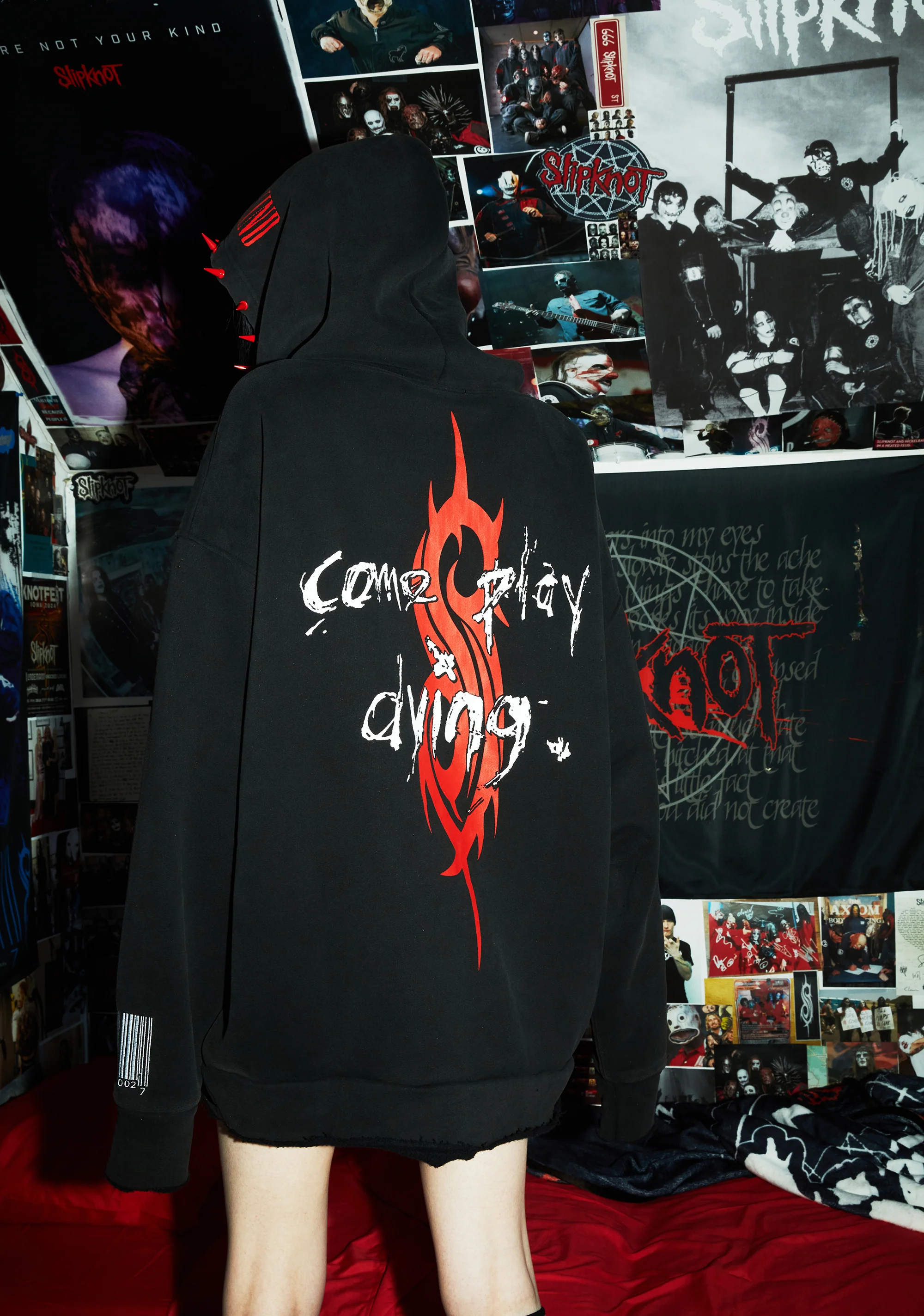 Come Play Dying Graphic Hoodie - Image 11